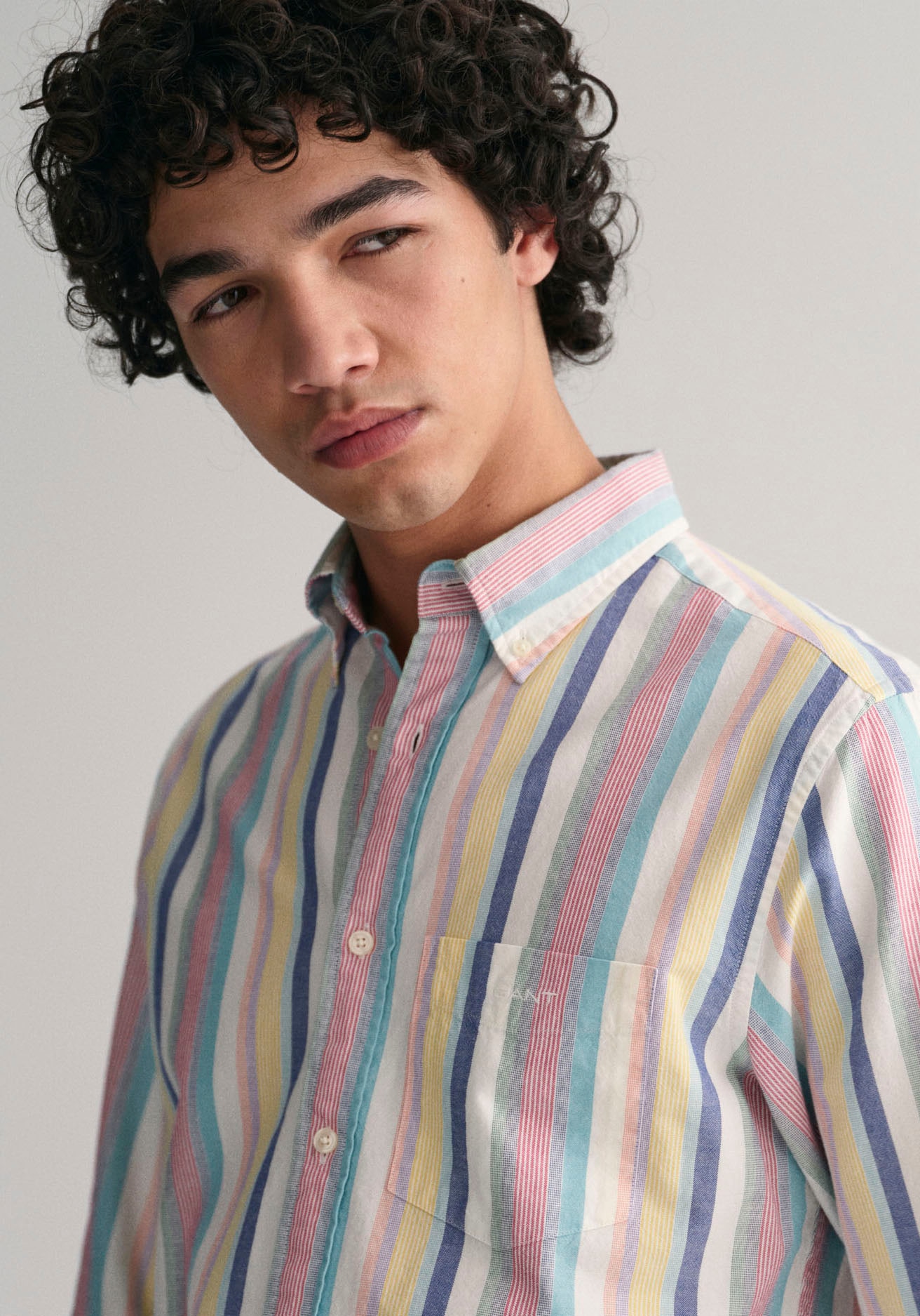 angenehmen SHIRT«, Pastellfarben Black UT Streifenhemd Gant MULTI | in OXFORD »REG BAUR Friday STRIPE