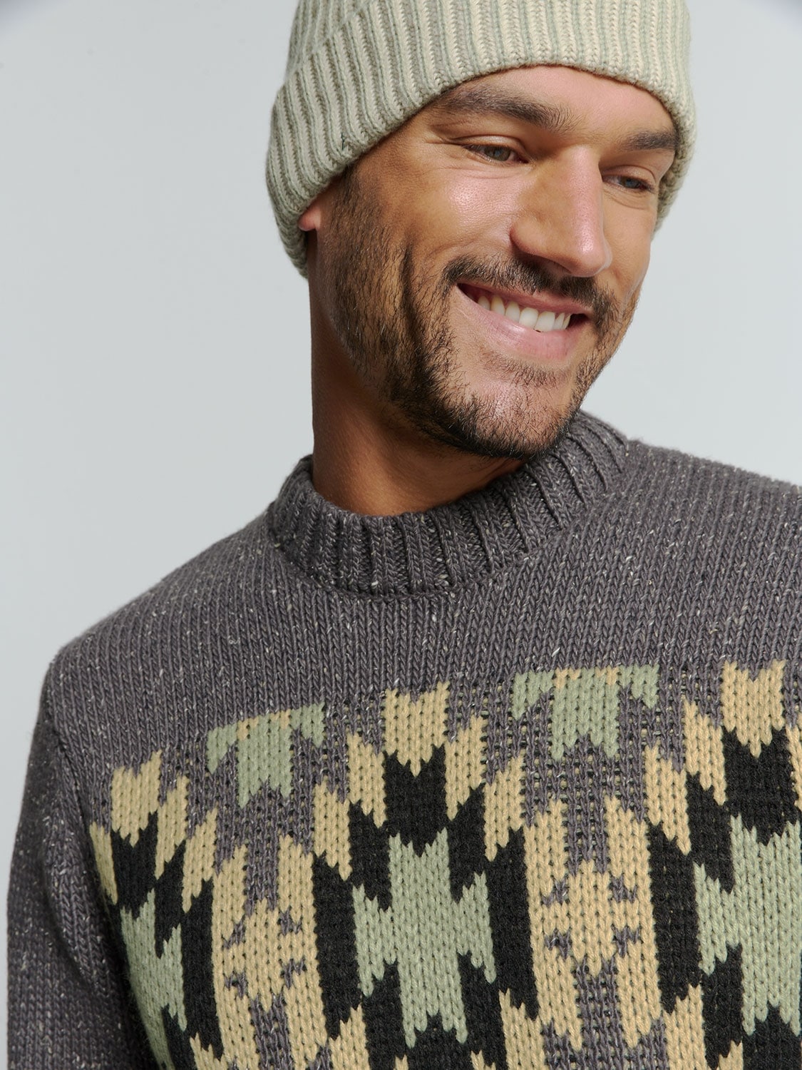 NO EXCESS Strickpullover, mit Jaquard-Muster