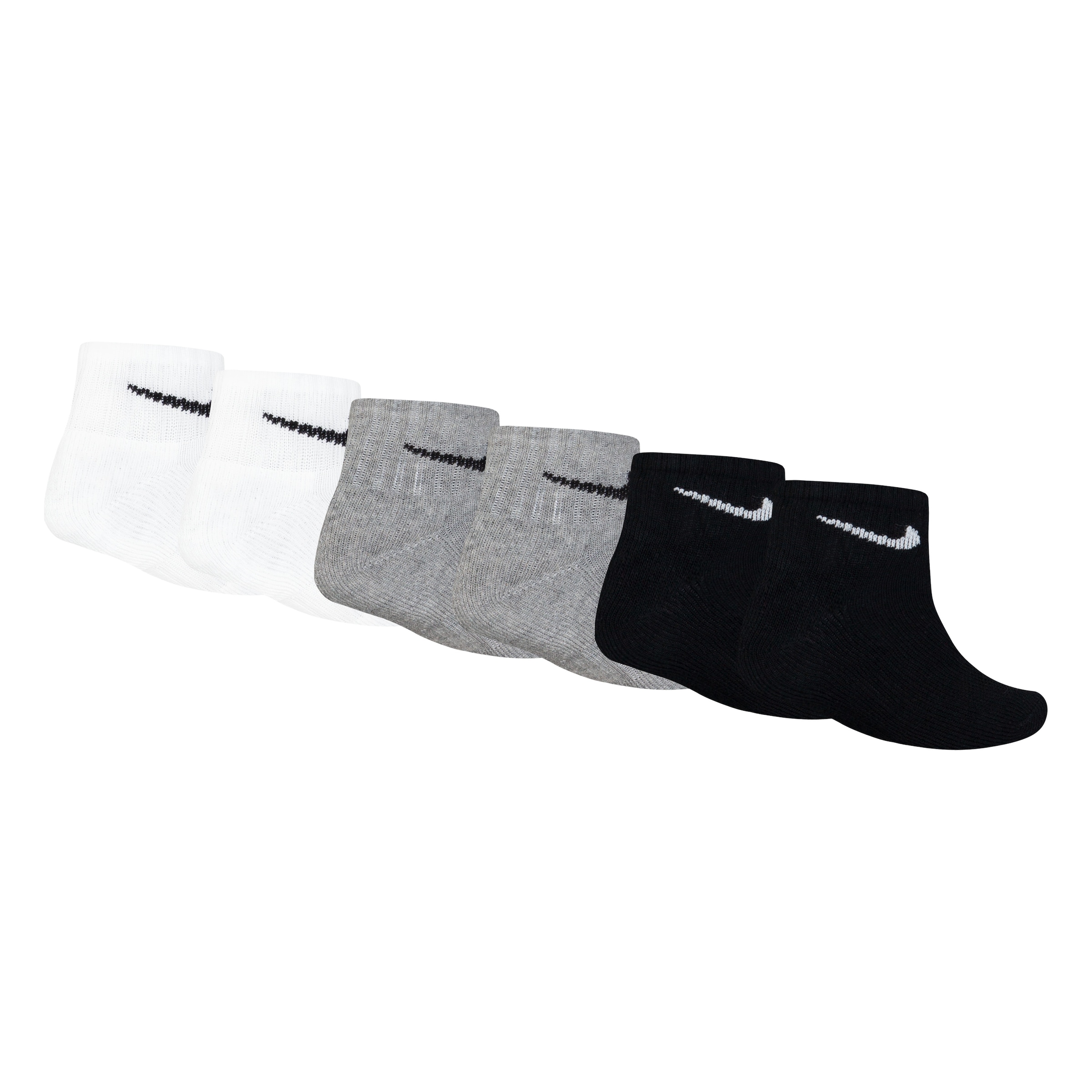 Nike Sportswear Socken »NHB DF PERF BASIC QUARTER« 6 Stk. tlg. speziell für Kinder, 6er Set, sportlicher Stil, elastische Passform