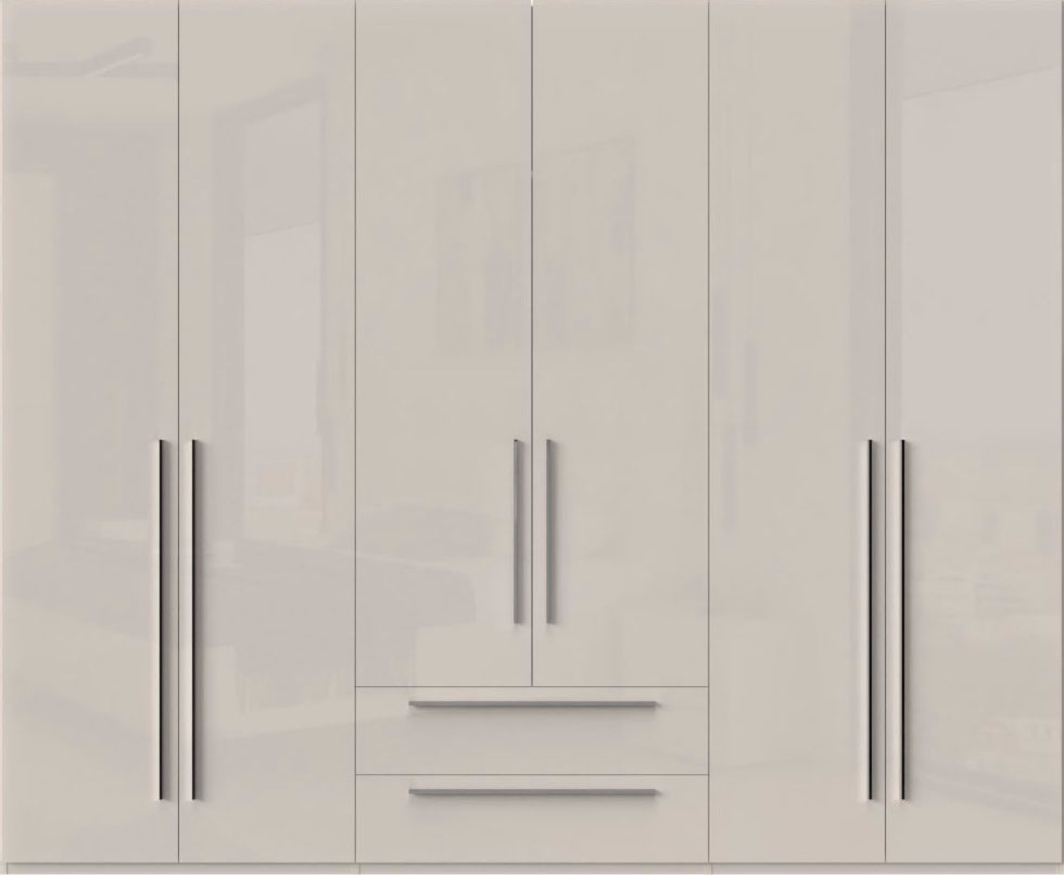 Places of Style Kleiderschrank "Piano, UV lackiert, hochglänzend in beige o günstig online kaufen
