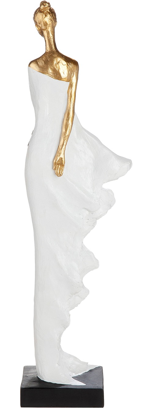 GILDE Skulptur »Skulptur Frau Miraelle weiß H. 52 cm« Anmutig modern dekorativ Wohnaccessoire Skulpturenfigur