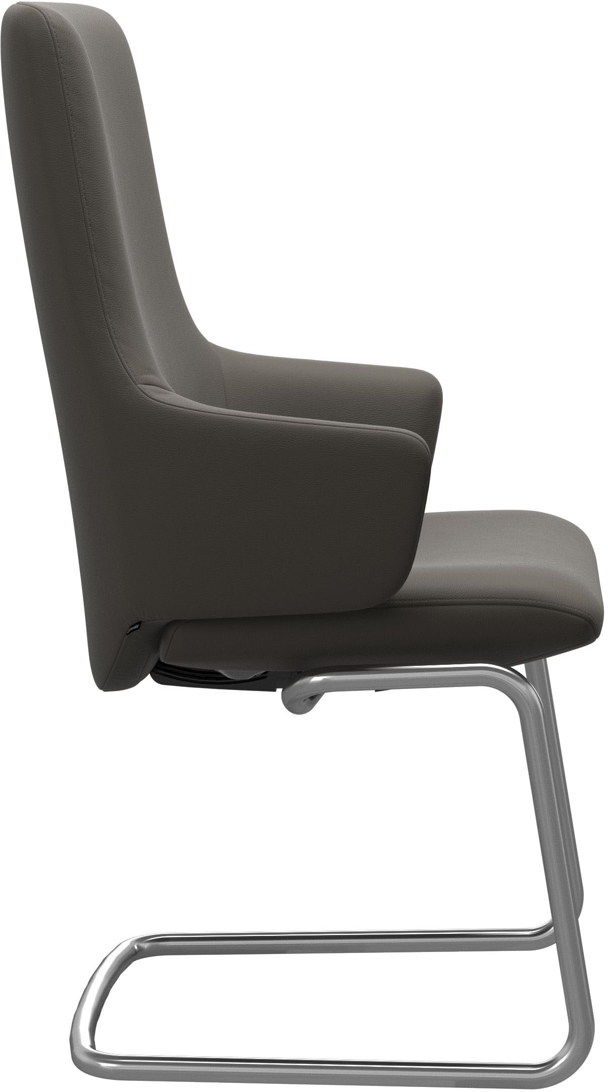Stressless® Polsterstuhl »Laurel«, Leder PALOMA, High Back mit Armlehne, Größe L, mit Beinen aus Stahl in Schwarz matt