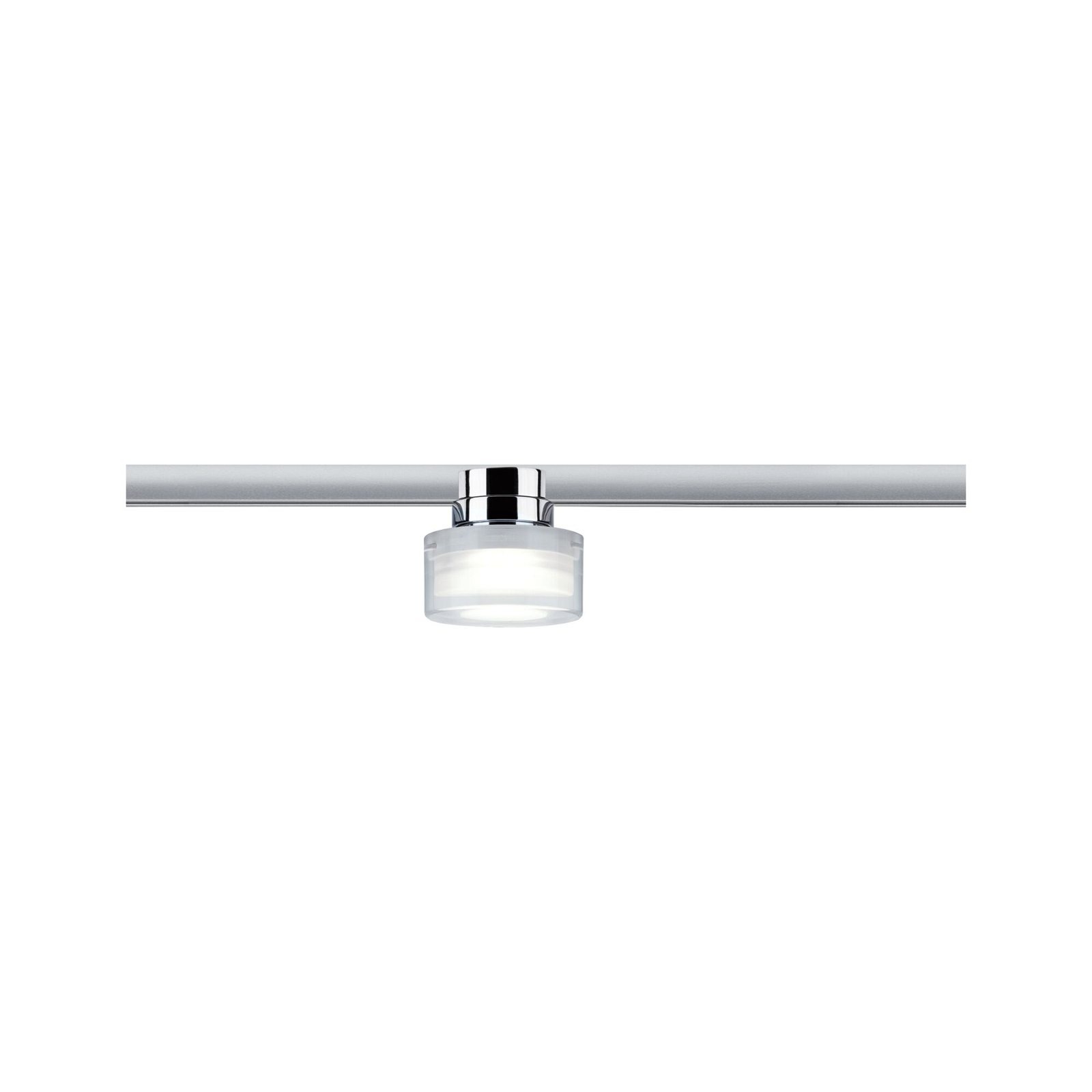 Paulmann Schienensystem-Leuchten »URail Schienenspot Topa Dot 350lm 4,9W 4000K 230V Chrom, Klar, Satin«, dimmbar, Einzelspot