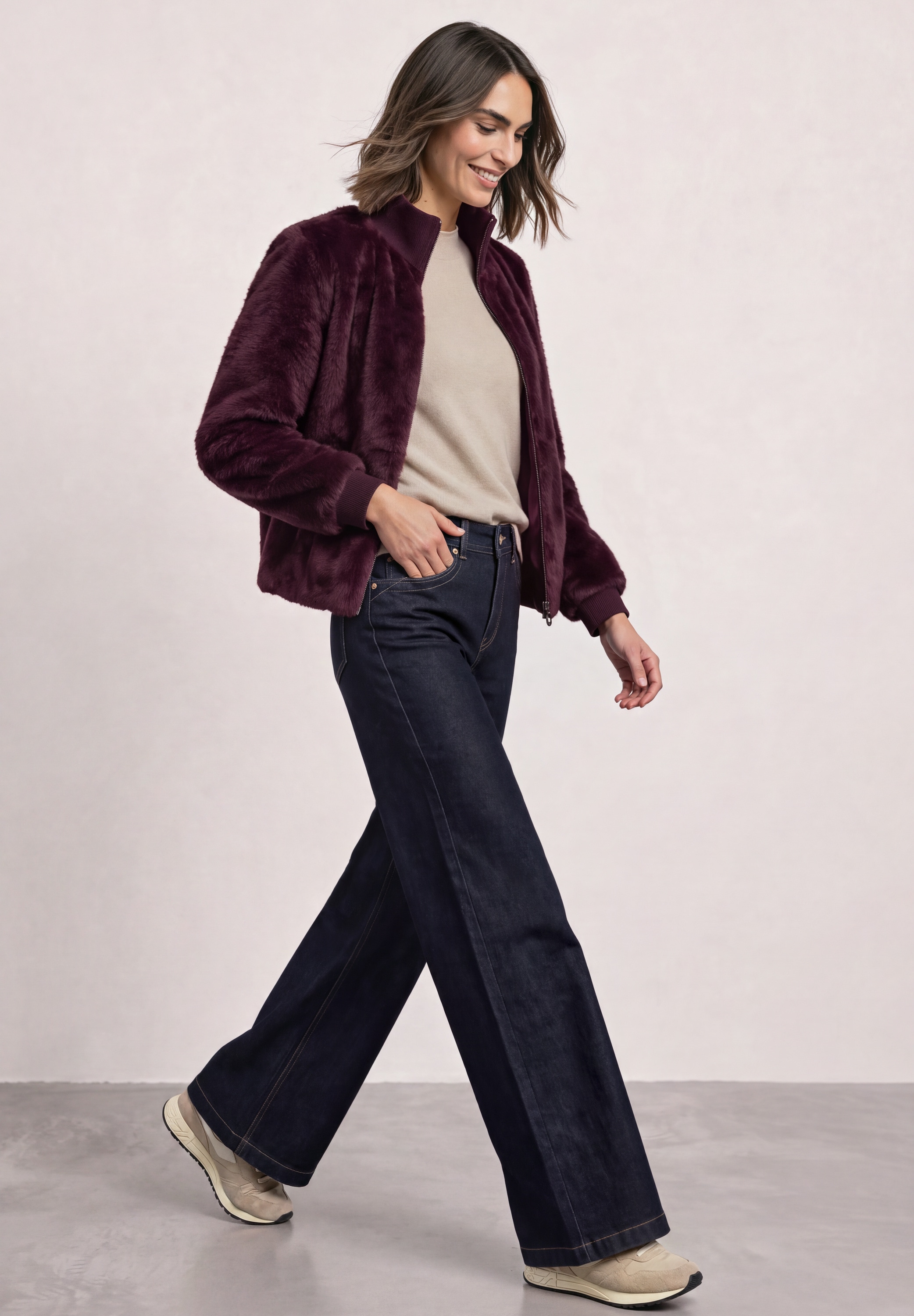 STREET ONE Blouson ohne Kapuze mit Elastiksaum und Tunnelzug