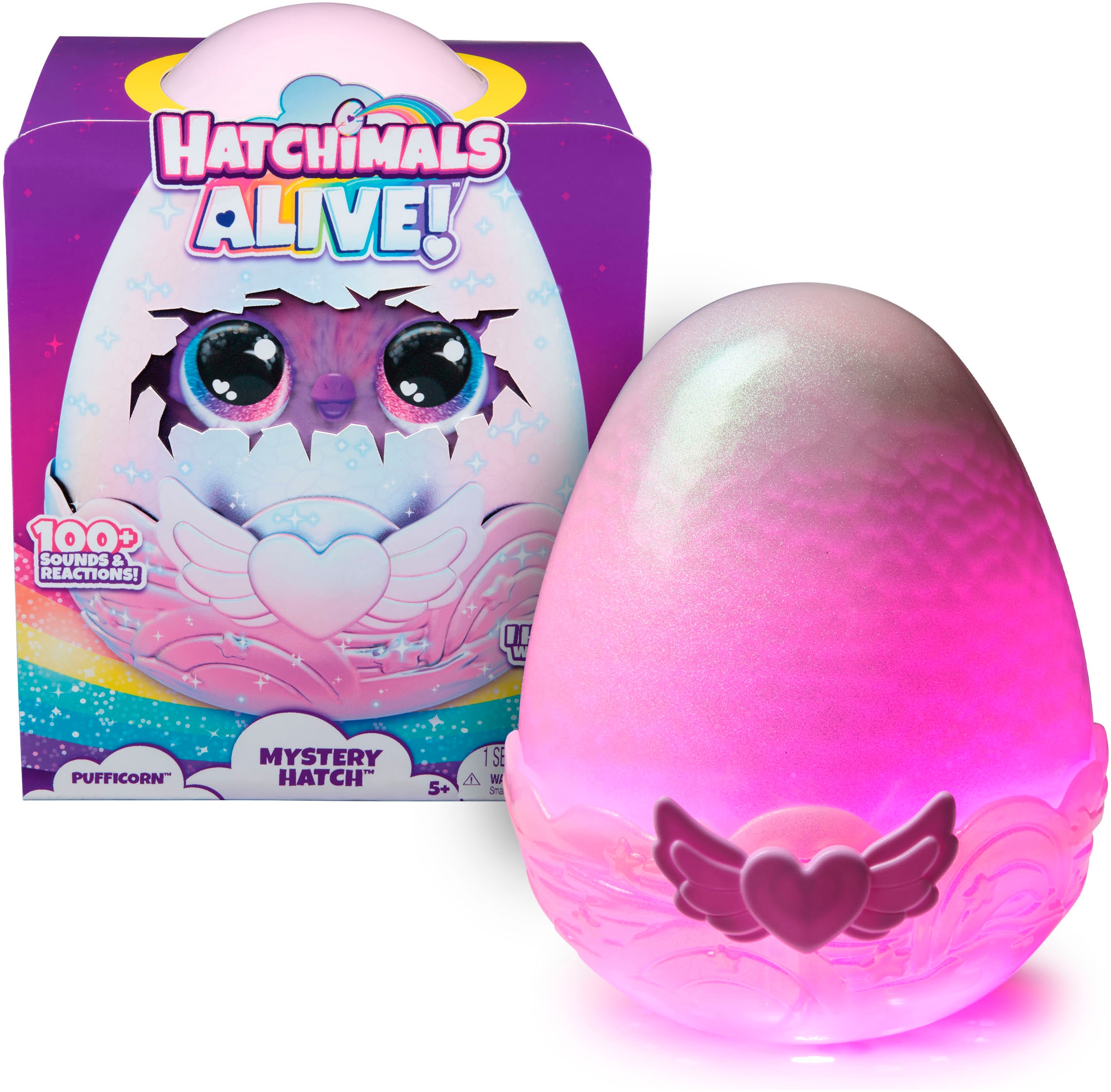 Spielfigur »Hatchimals Alive Mystery Ei Pufficorn«, mit Licht und Sound