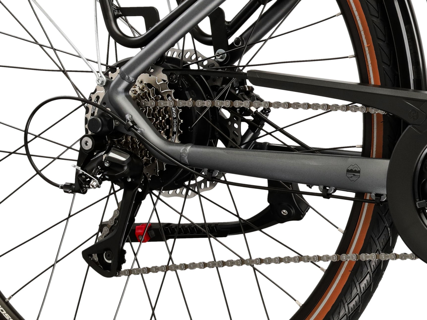 Kross E-Bike »E-Trekkingbike Damen Trans Hybrid 1.0 28" grau 8 Gänge«, 8 Gang, Shimano, ACERA M3020, Heckmotor 250 W