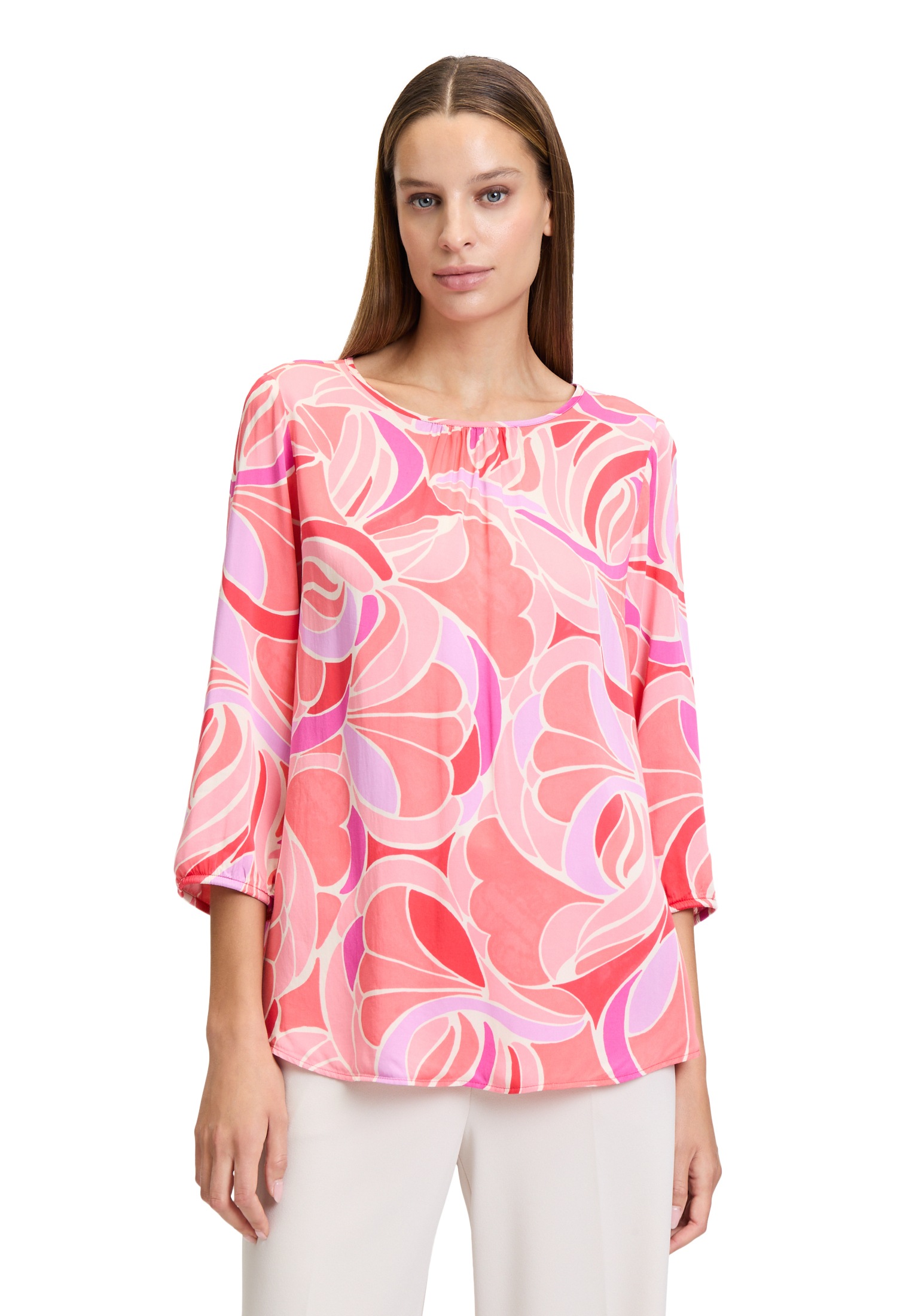 Betty Barclay Satinbluse "Betty Barclay Damen Satin-Bluse mit 3/4 Arm" günstig online kaufen
