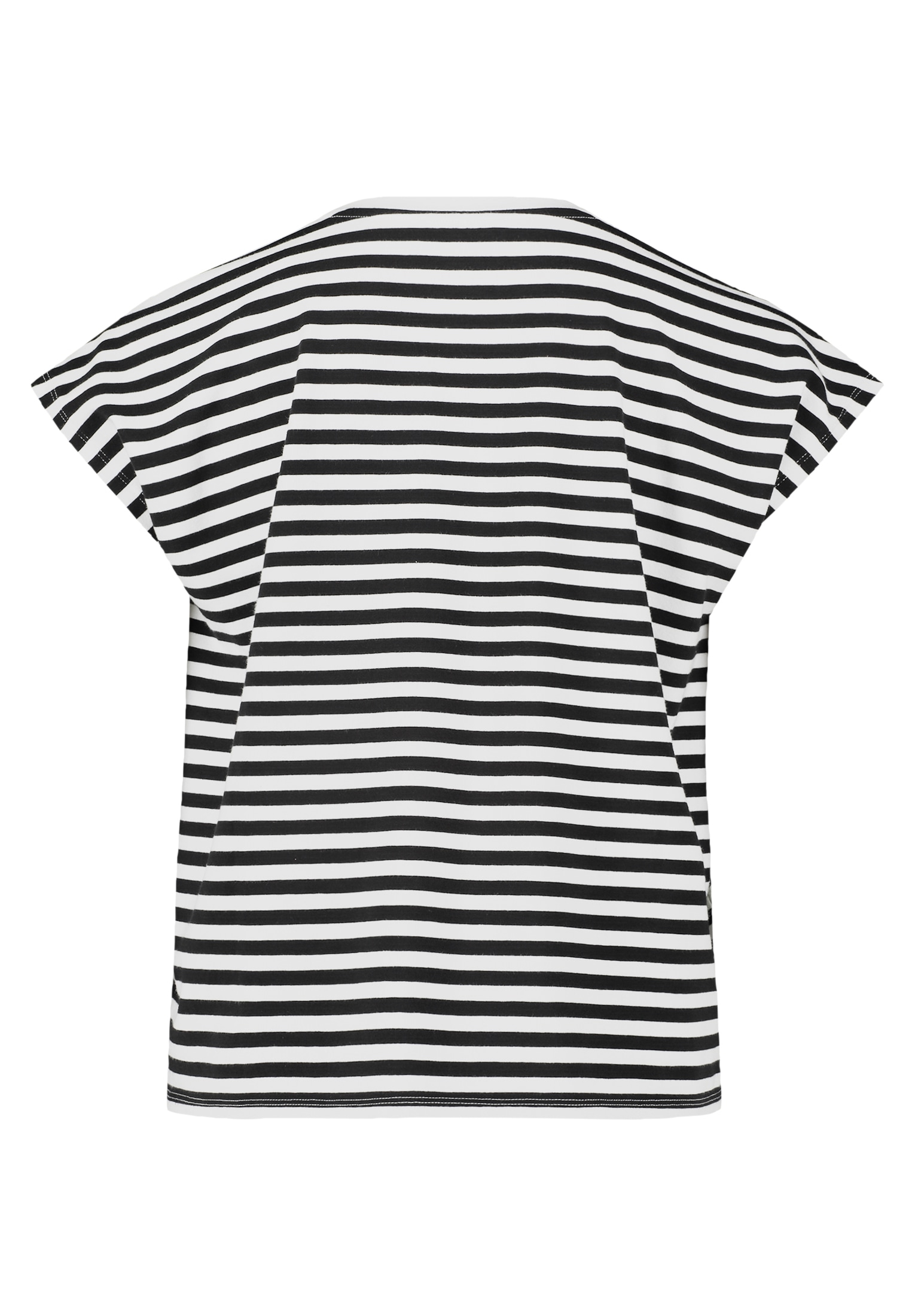 Betty Barclay Kurzarmshirt »Betty Barclay Basic Shirt mit Streifen«, (1 tlg.), Materialmix