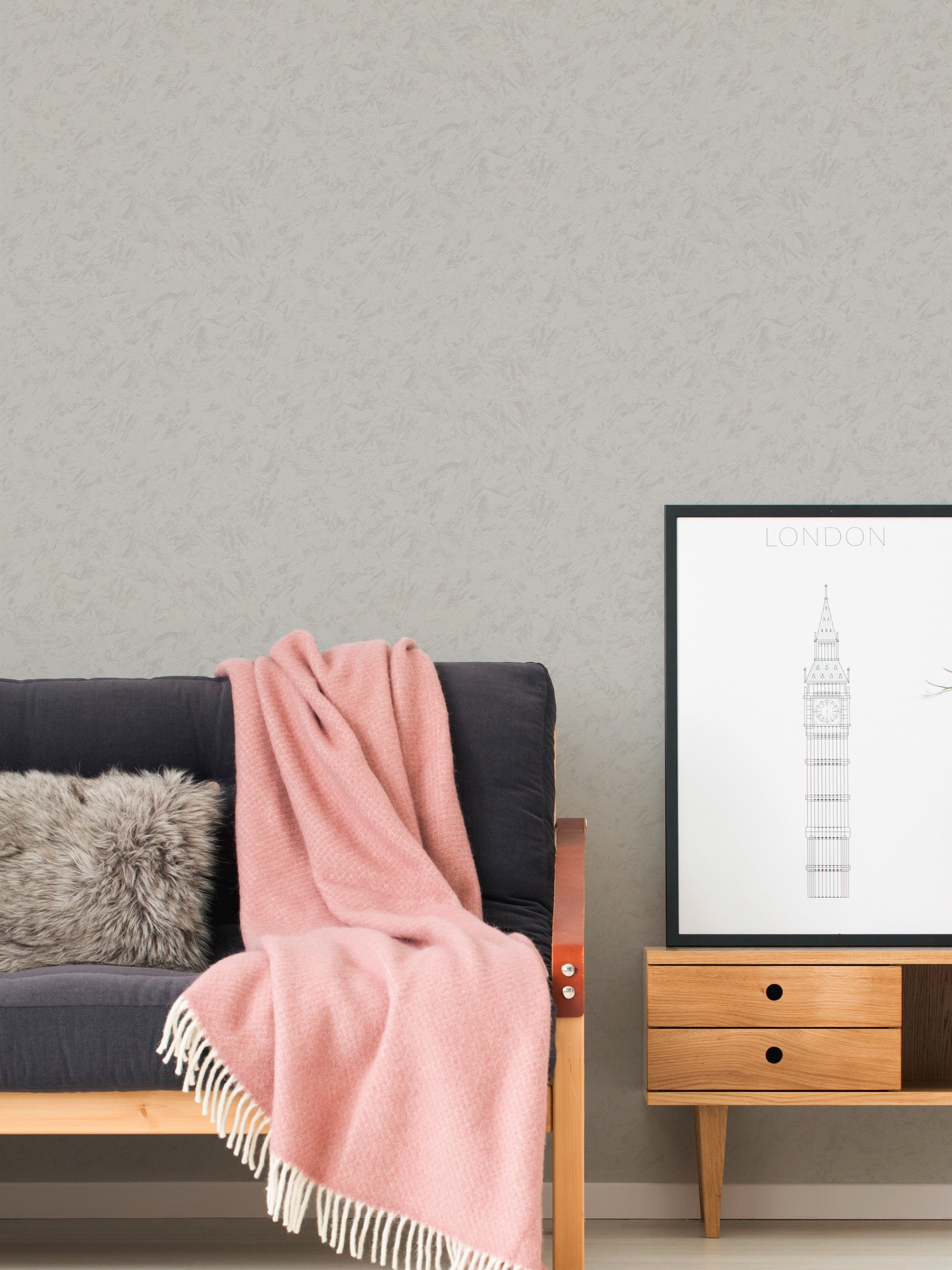A.S. Création Vliestapete »Attractive«, einfarbig-unifarben-uni, Tapete Uni einfarbig Tapeten Wohnzimmer Schlafzimmer Küche Flur Design