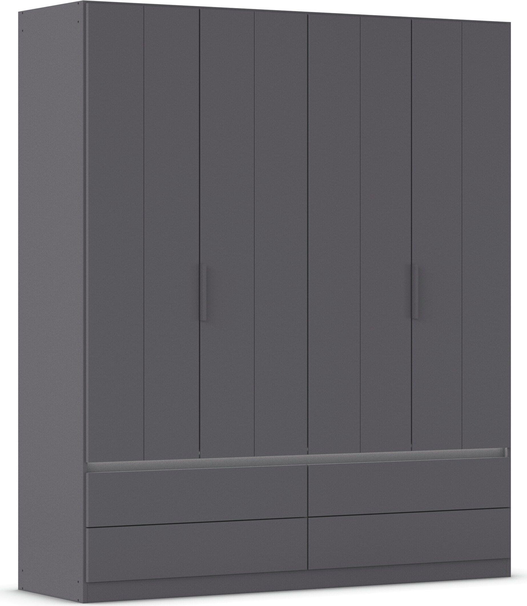 OTTO home Kleiderschrank "Schrank Garderobe ARVEN Breiten 181/226/271cm mit Beleuchtung" 3 verschiedene Ausstattungen BASIC/CLASSIC/PREMIUM (inkl. SOFT-CLOSE), puristisches Design in Plankenoptik mit Metallgriffen MADE IN GERMANY