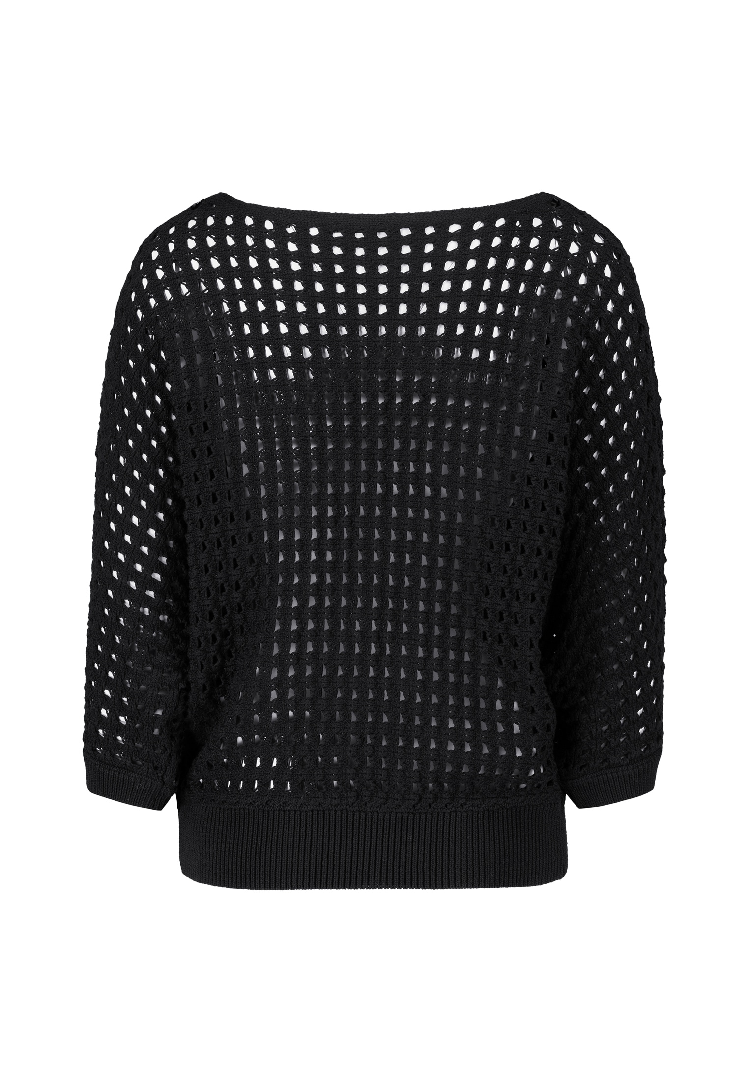 Zero Strickpullover »zero Pullover mit Lochmuster«, (1 tlg.), Lochmuster