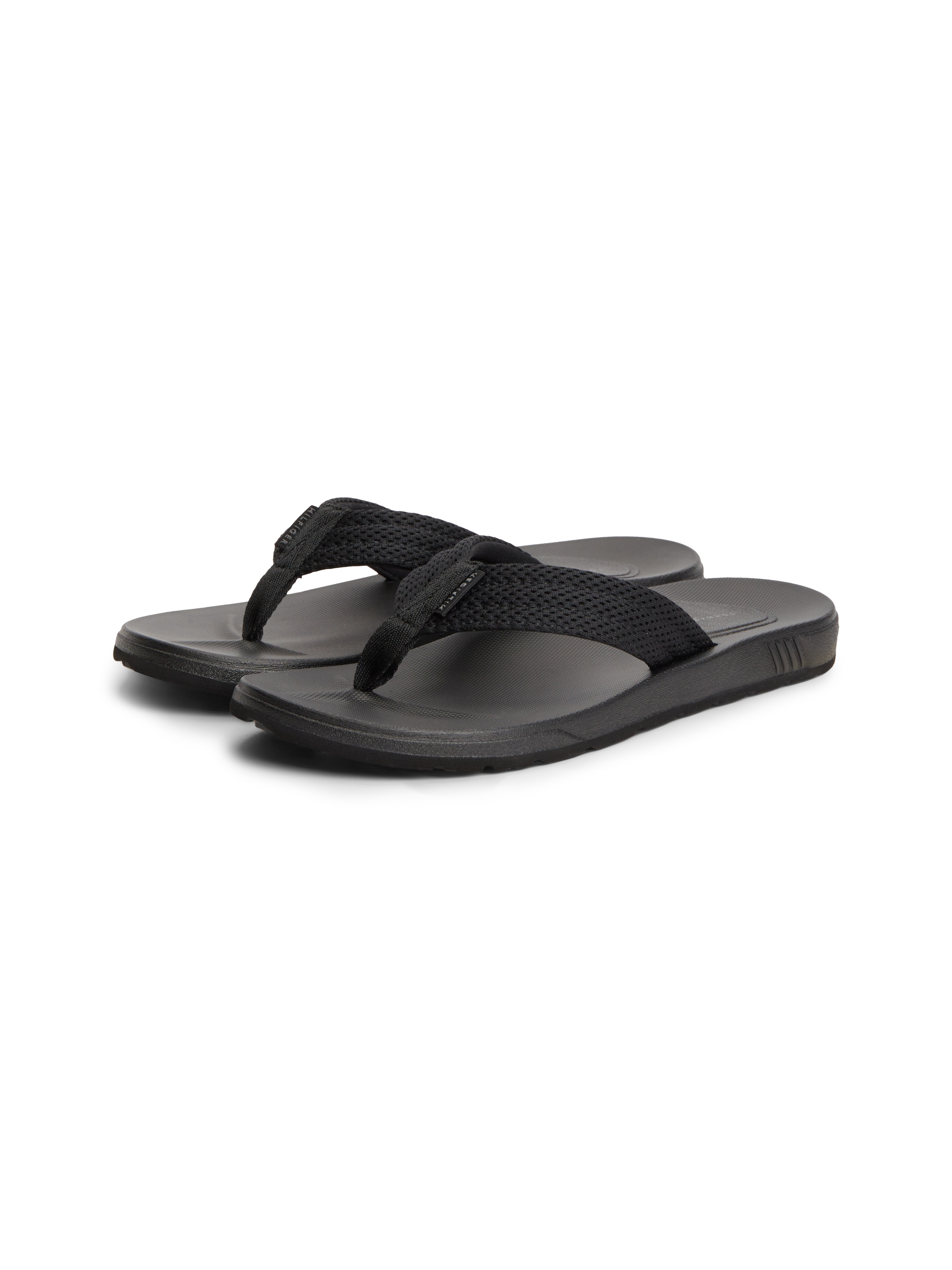 Tommy Hilfiger Zehentrenner "MOLDED PADDED HILFIGER B SANDAL" Strandschuh, Sommerschuh, Poolslide mit Kontrastbesatz