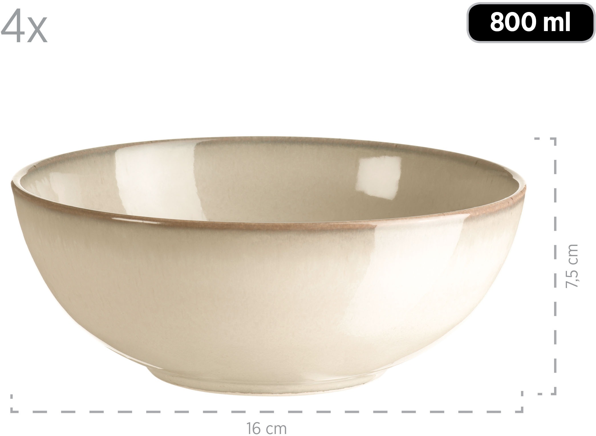 MÄSER Kombiservice »OSSIA, Geschirr-Set, Keramik«