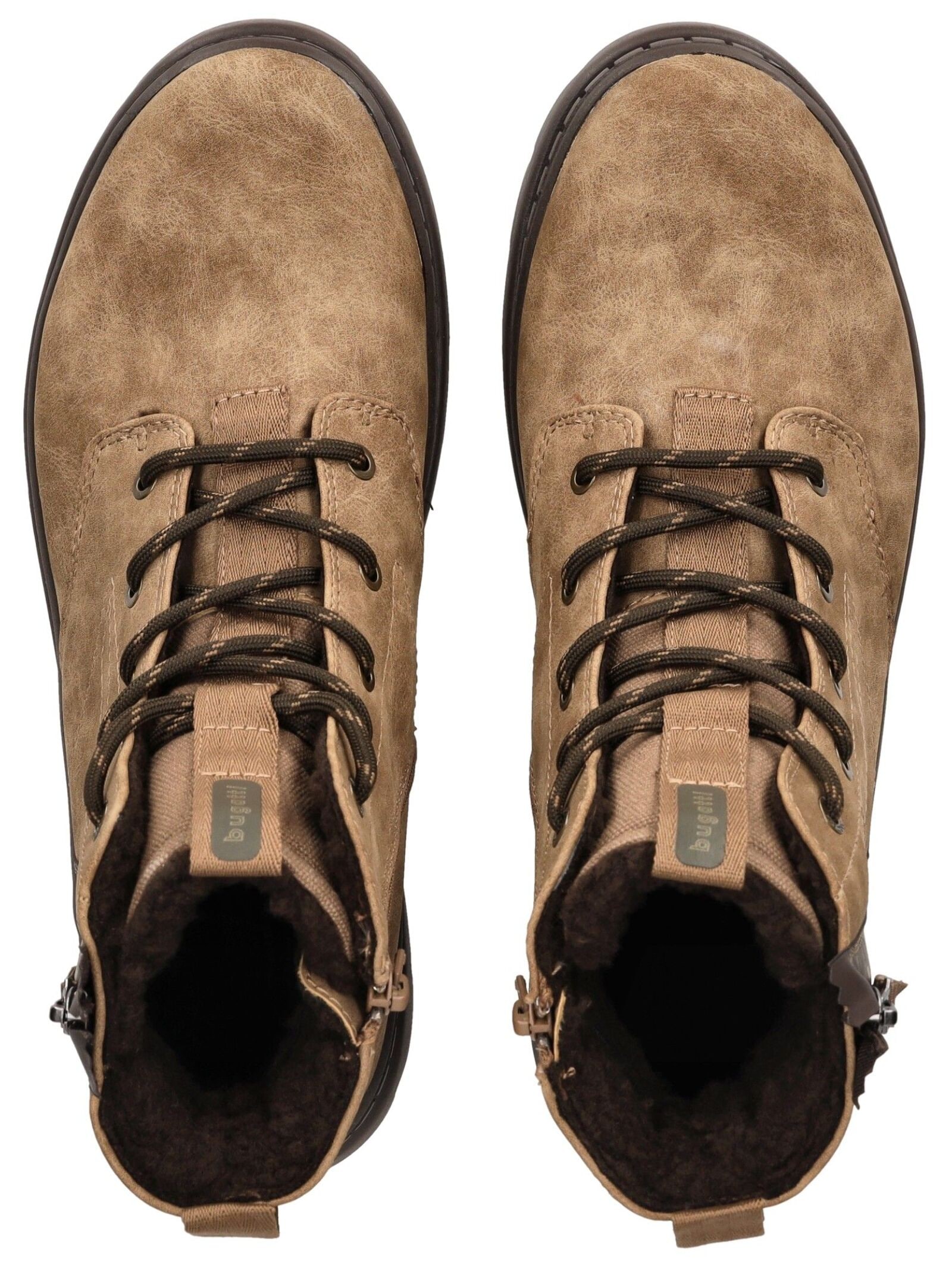 bugatti Schnürstiefelette »bugatti Stiefelette Lederimitat«