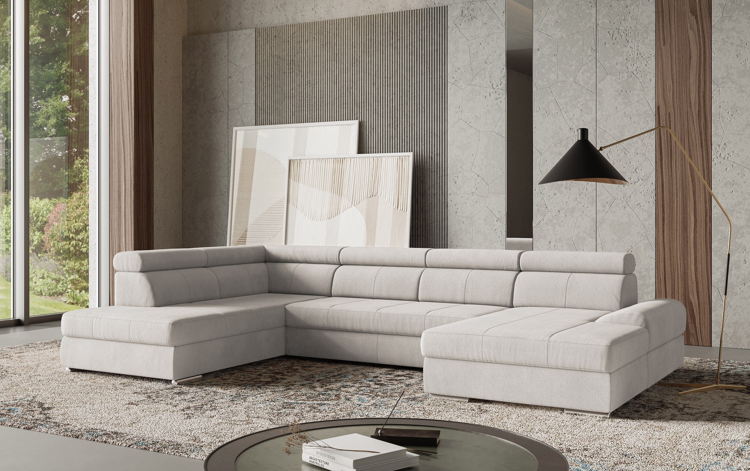 sit&more Wohnlandschaft "U-Form" mit verstellbaren Kopfteilen, wahlweise mi günstig online kaufen