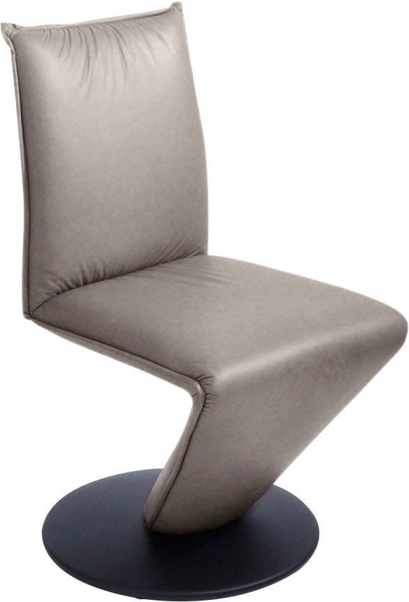 K+W Komfort & Wohnen "Drive Drehstuhl" () Stuhl mit federnder Sitzschale, Drehteller in Metall schwarz Struktur