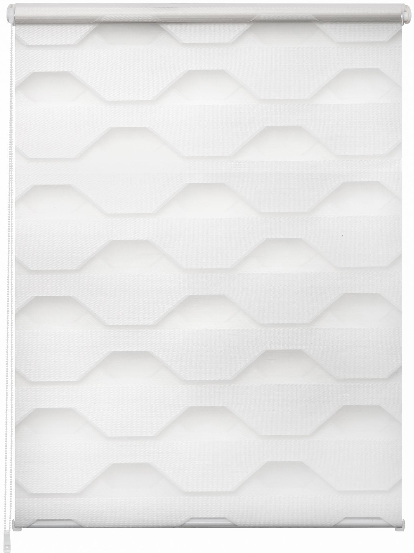 K-HOME Doppelrollo "Doppelrollo Trapez" Lichtschutz ohne Bohren freihängend günstig online kaufen