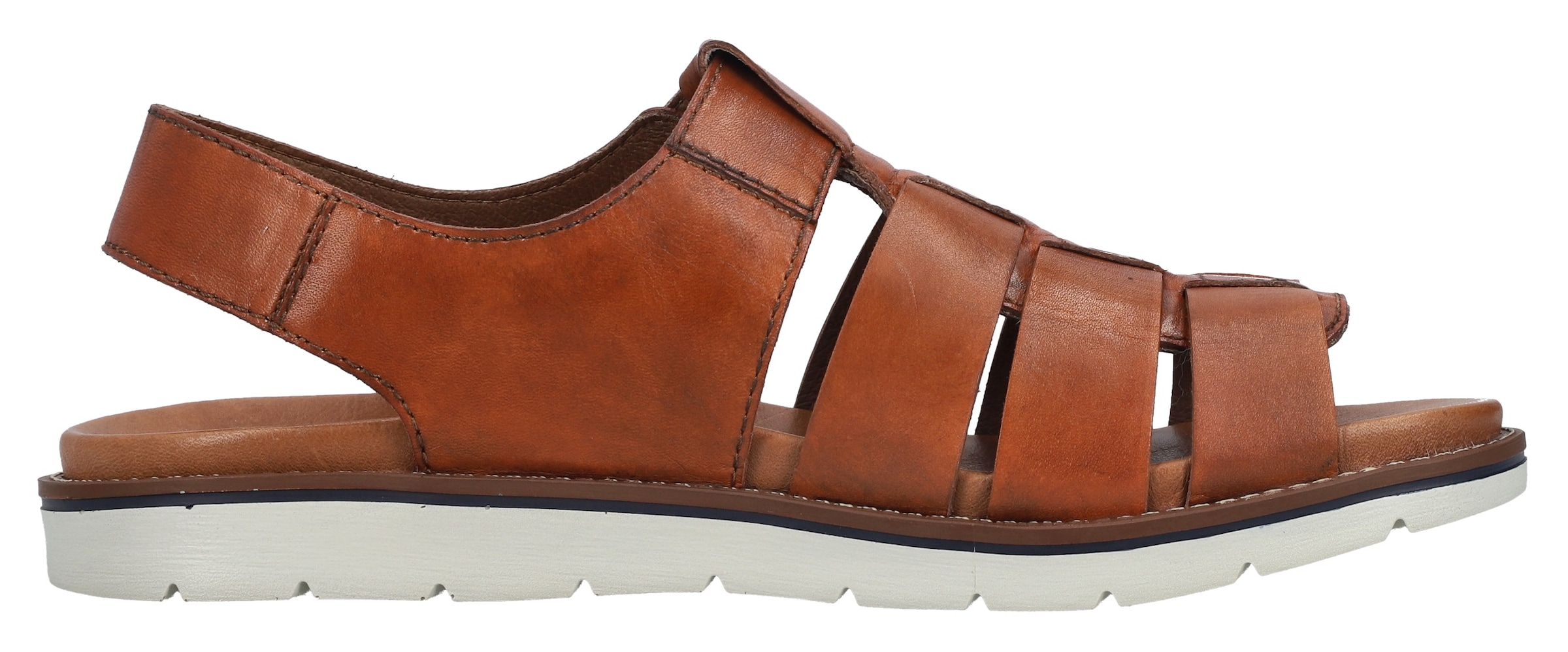 Rieker Sandale, Sommerschuh, Strandschuh, Klettschuh mit vorgeformtem Fußbett