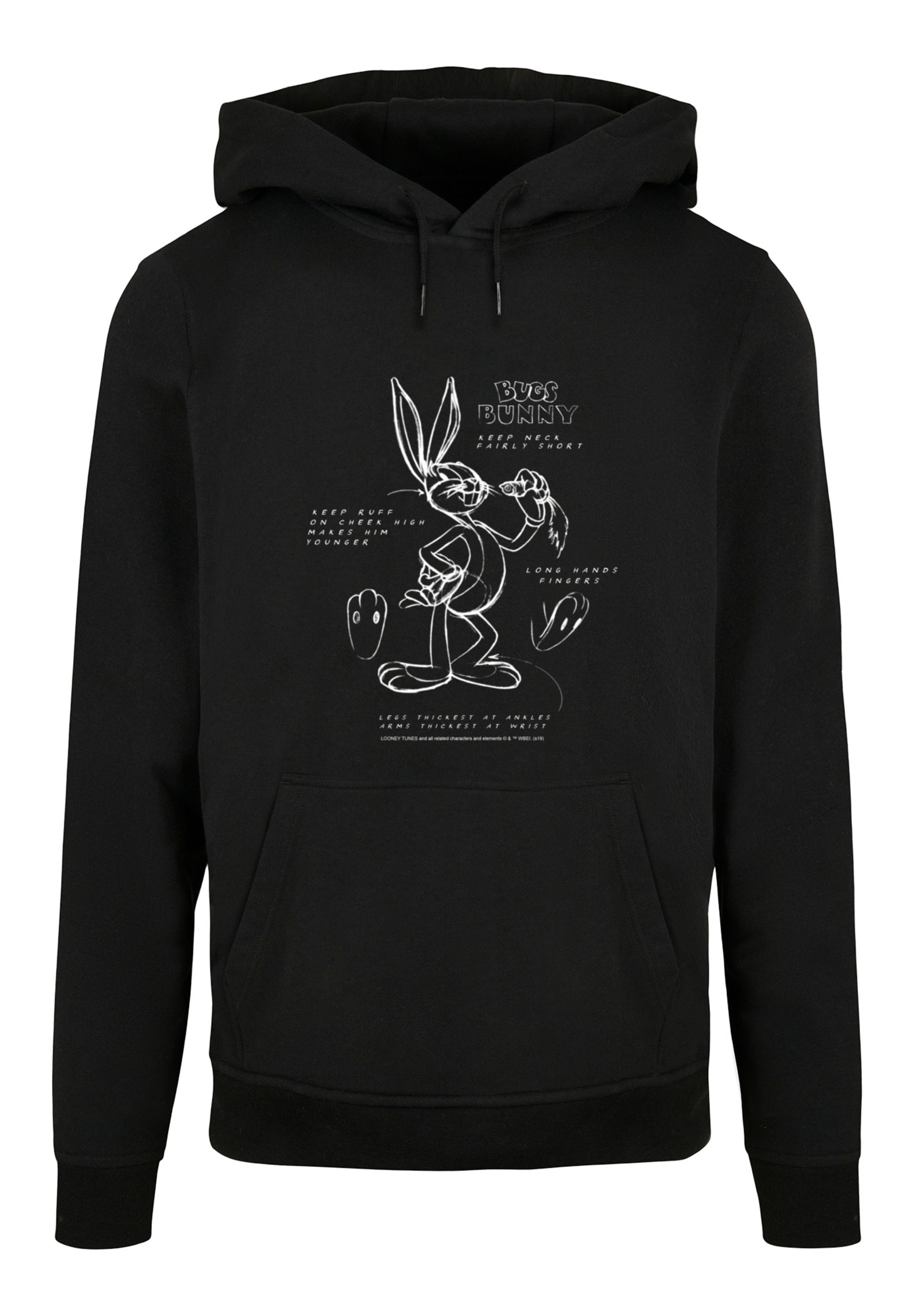 F4NT4STIC Kapuzenpullover "Looney Tunes Bugs Bunny Drawing Instruction", Pr günstig online kaufen