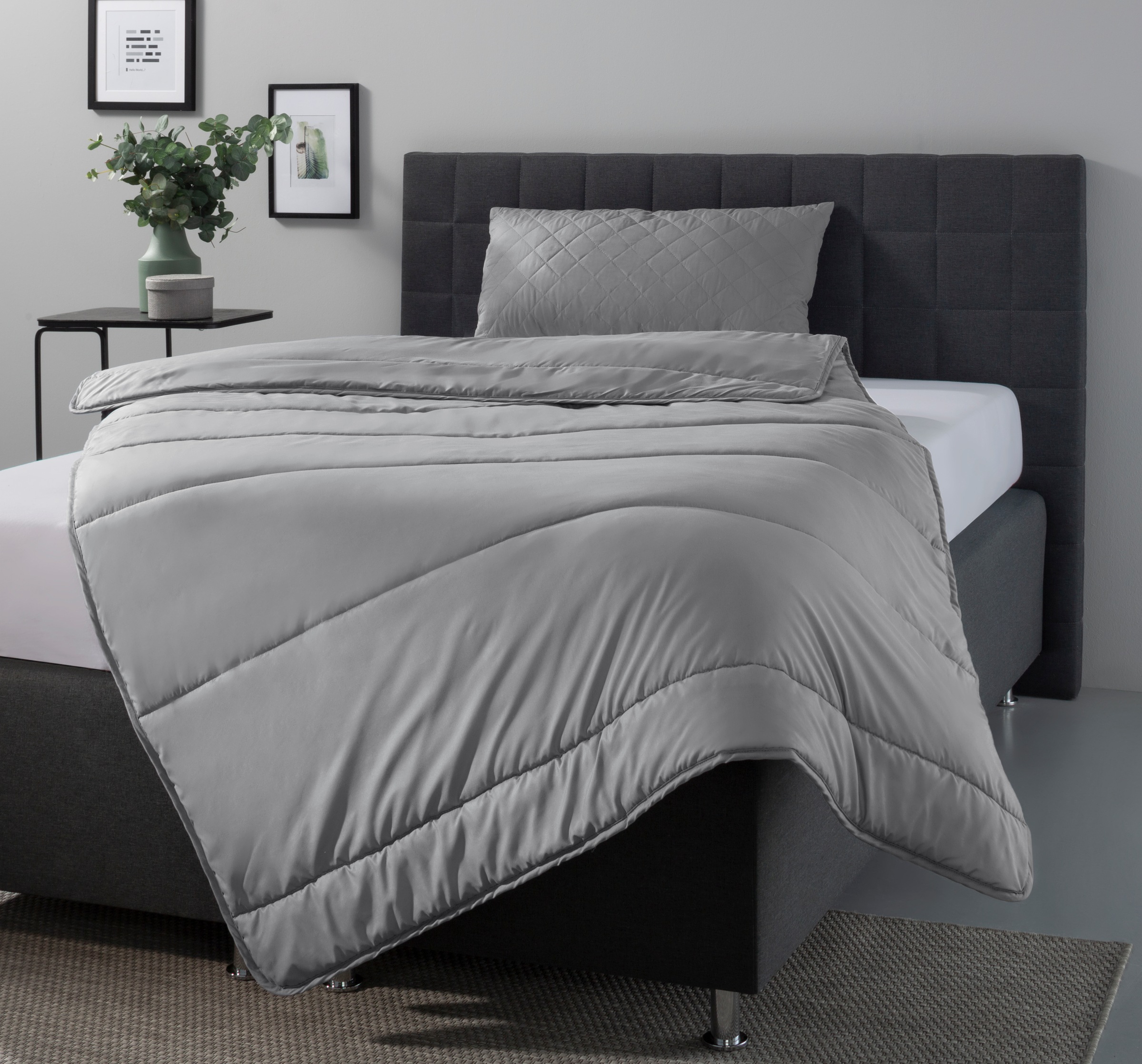 OTTO home Microfaserbettdecke + Microfaserkissen "Clarra Spar Set, Decke + günstig online kaufen