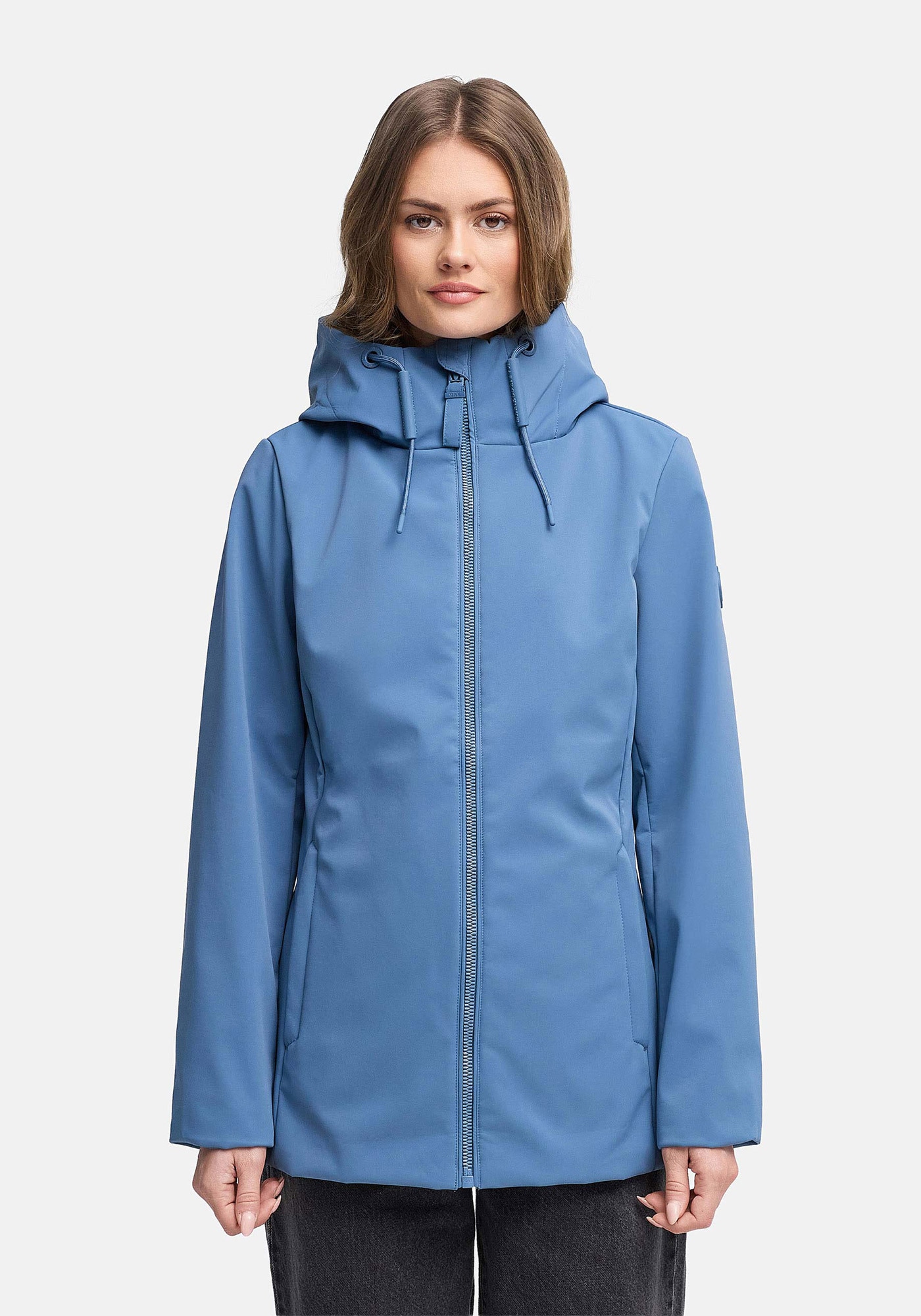 Marikoo Outdoorjacke "Minaa" Sportliche Outdoorjacke mit Kapuze und hochschließenden Kragen