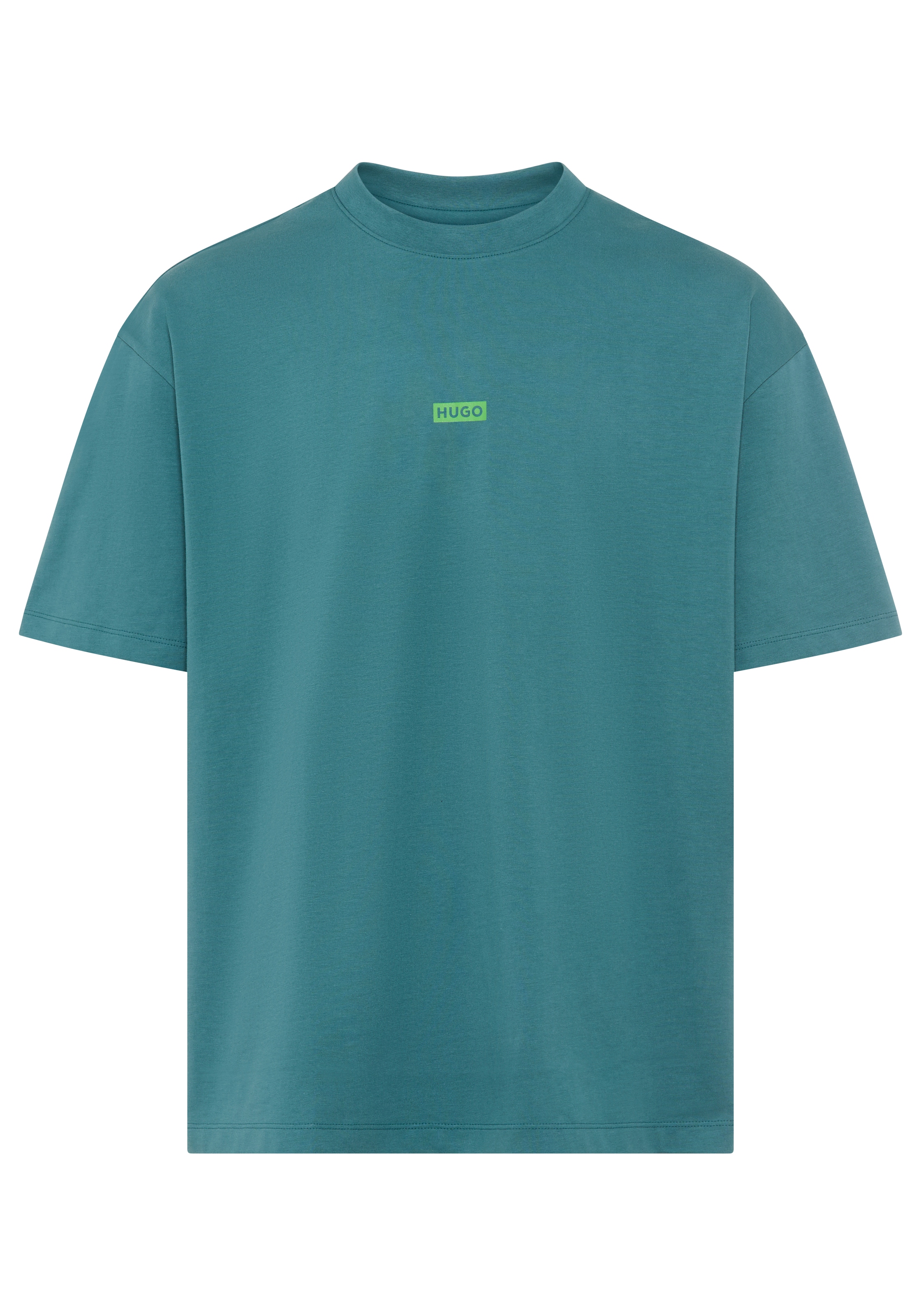 HUGO Blue T-Shirt "Nalono" mit Logodruck, Oversized Look mit Backprint günstig online kaufen