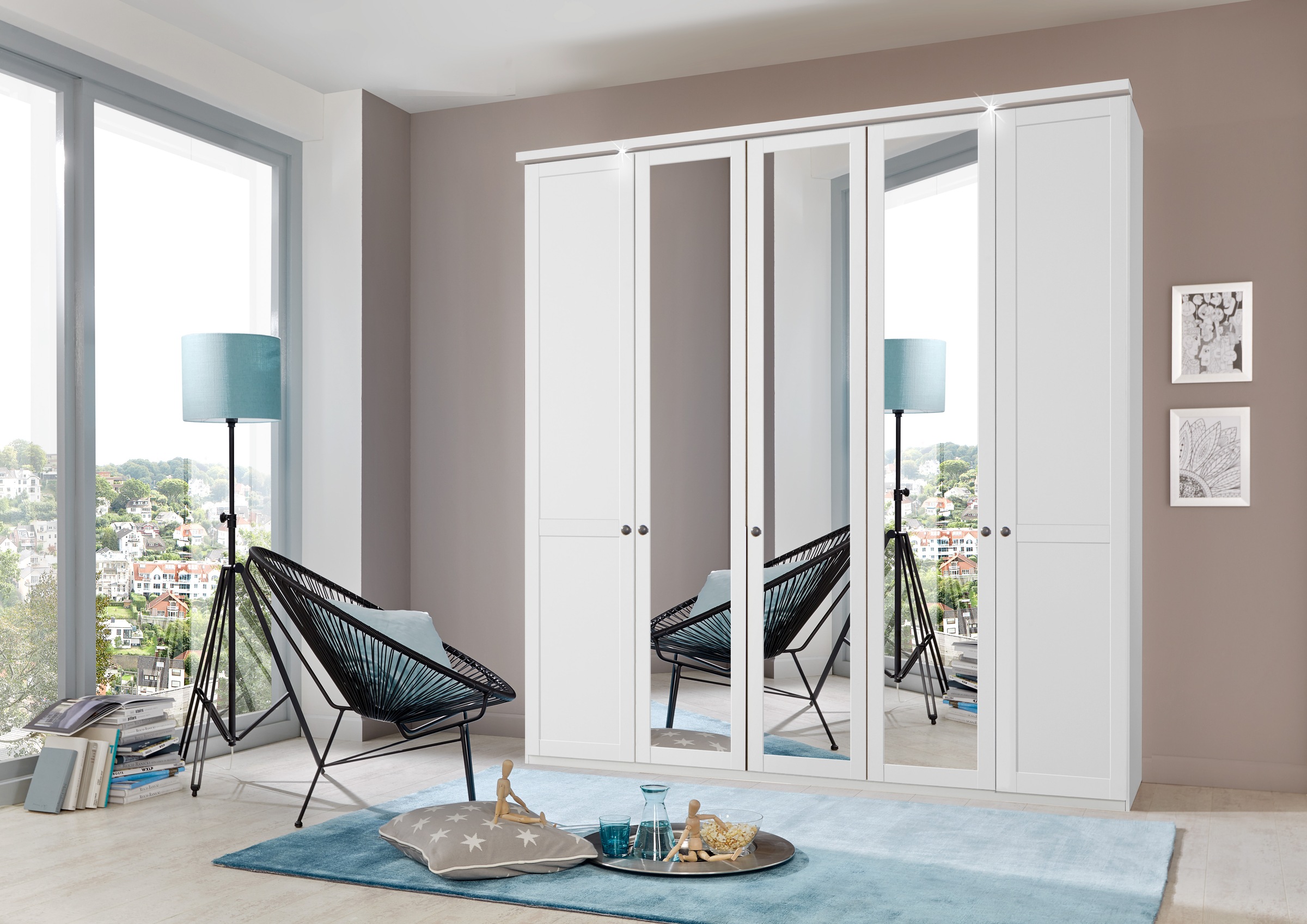 Wimex Kleiderschrank "New York mit Spiegeltüren" in 5 Breiten und 2 Höhen günstig online kaufen