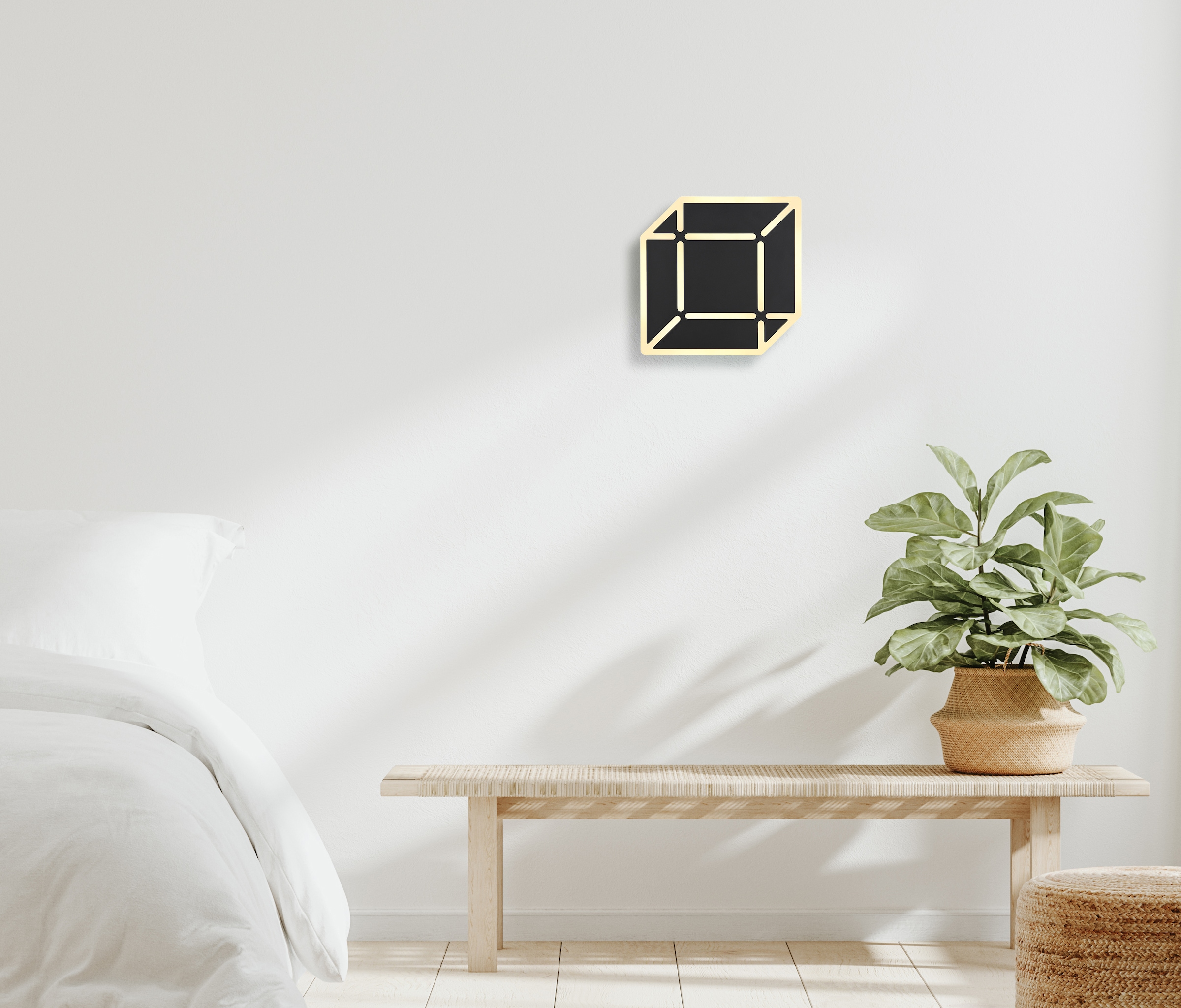 GLOBO LIGHTING LED Wandleuchte »XOLLI«, Leuchtmittel LED-Modul | LED fest integriert, Wandlampe/schwarz/3000K/opal/Wohnzimmer/Flur