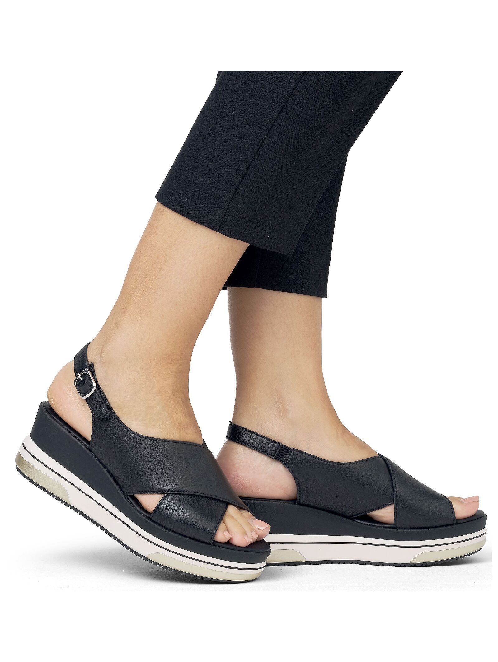 Remonte Keilsandalette »Remonte Sandalen Glattleder«