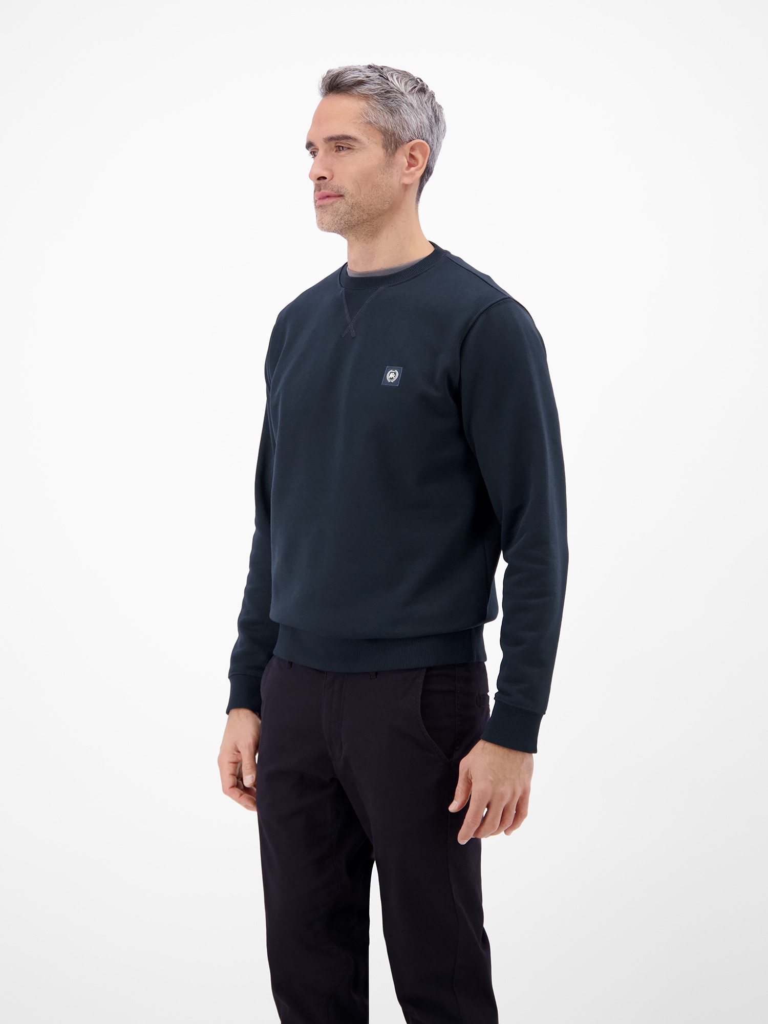 LERROS Sweatshirt »Urbaner Sweatshirtstyle, weiche Haptik«, Unifarbenes Herren‑Sweatshirt, hoher Tragekomfort, REGULAR FIT
