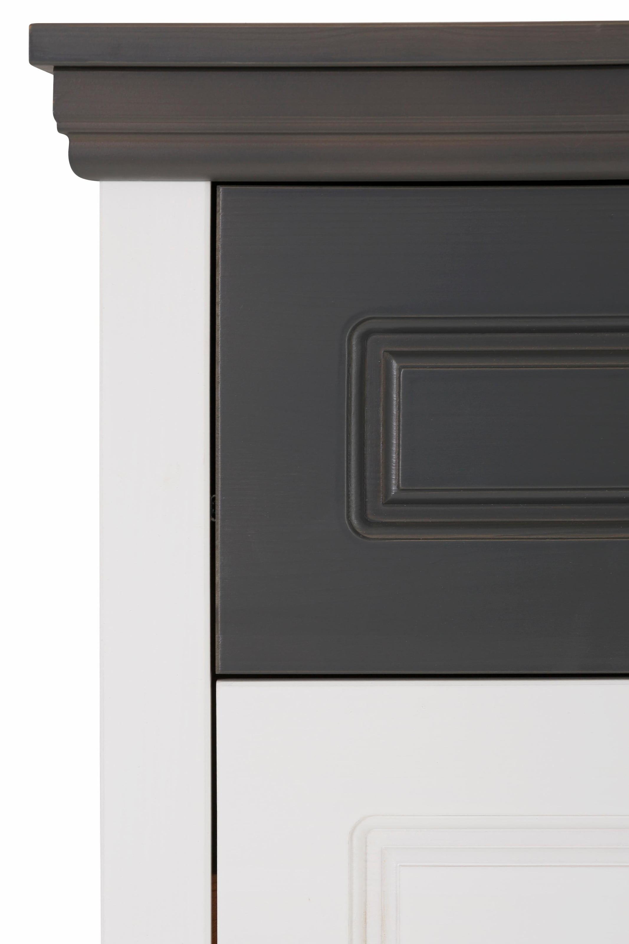 Home affaire Schuhschrank »Basilico«, aus massiver Kiefer, FSC®, Breite 90 cm, mit Schublade, Kassettenoptik