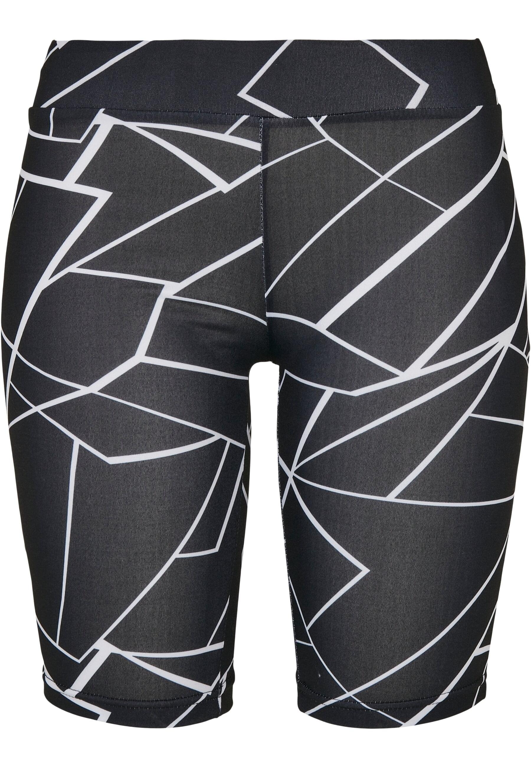 URBAN CLASSICS Stoffhose "Urban Classics Damen Ladies AOP Cycle Shorts", (1 tlg.)