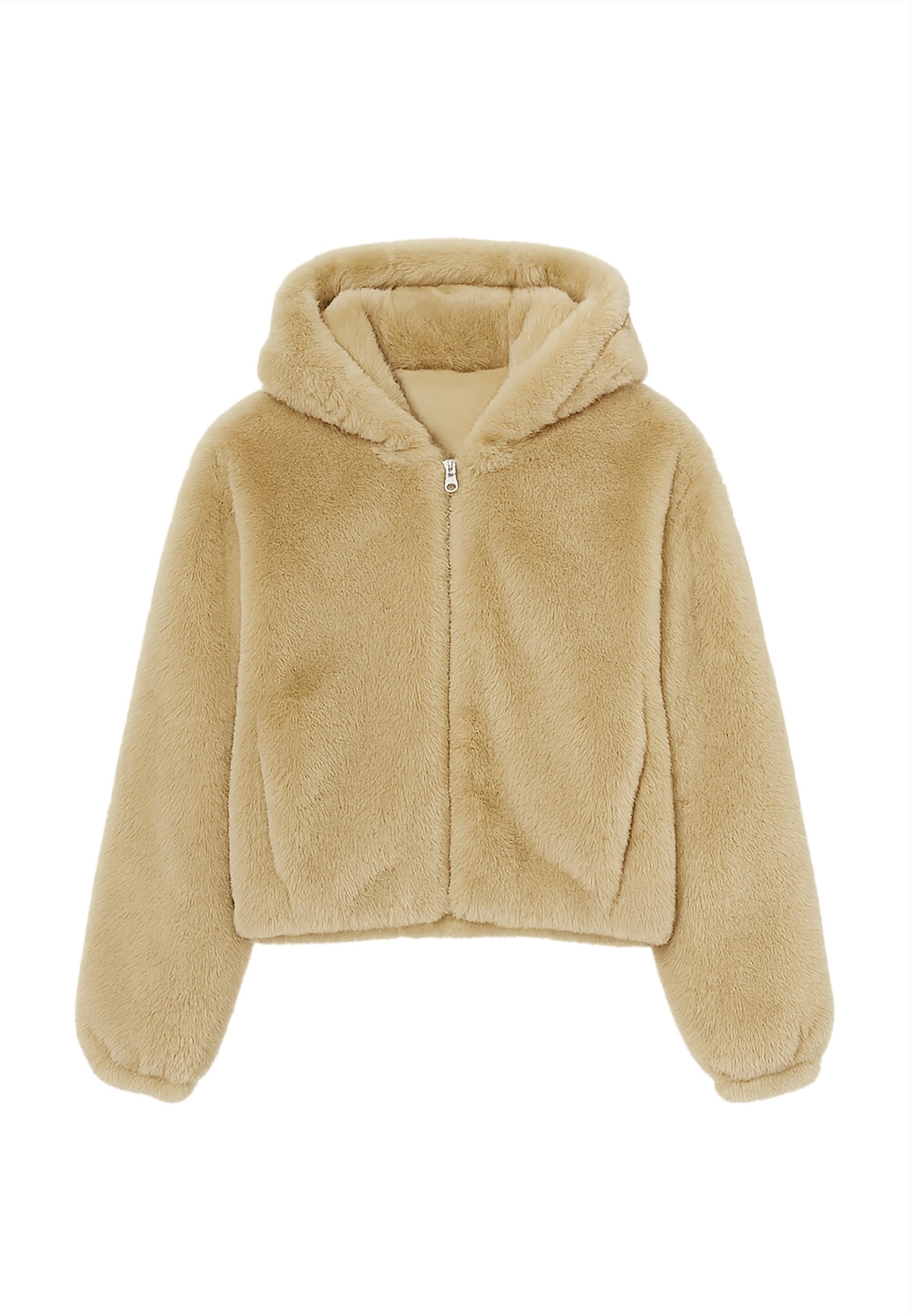URBAN CLASSICS Sweatjacke "Urban Classics Ladies Full Zip Faux Fur Hoodie"