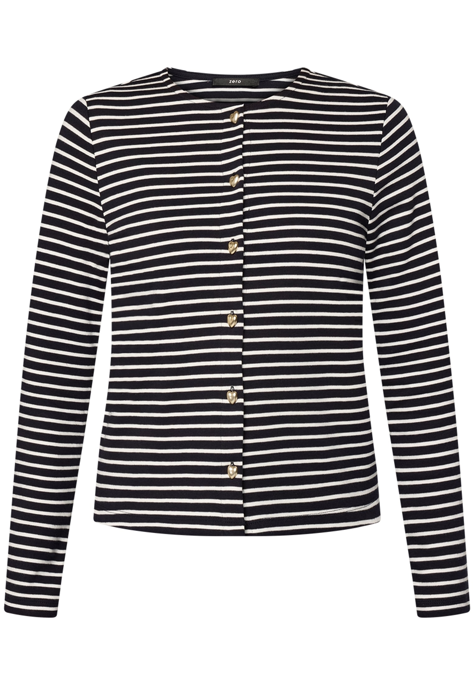 Zero Sweatshirt »Damen mit Knopfleiste«, Knopfleiste

