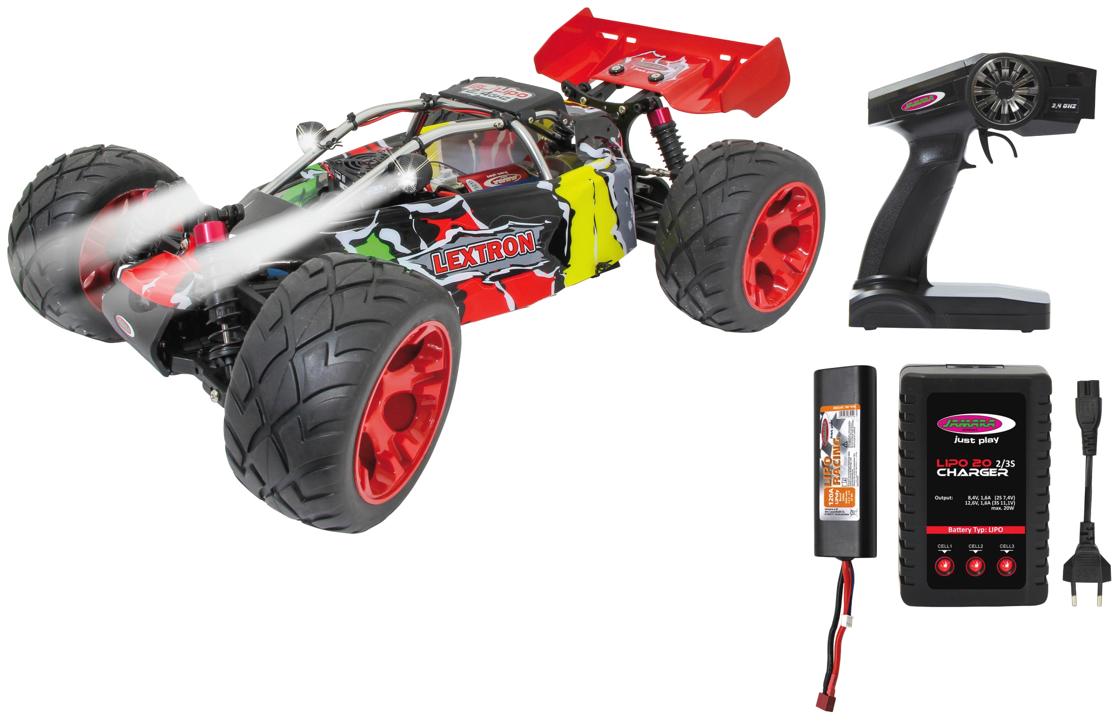 Jamara RC-Monstertruck »Lextron Desertbuggy BL 4WD«, 1:10, 2,4 GHz, mit LED