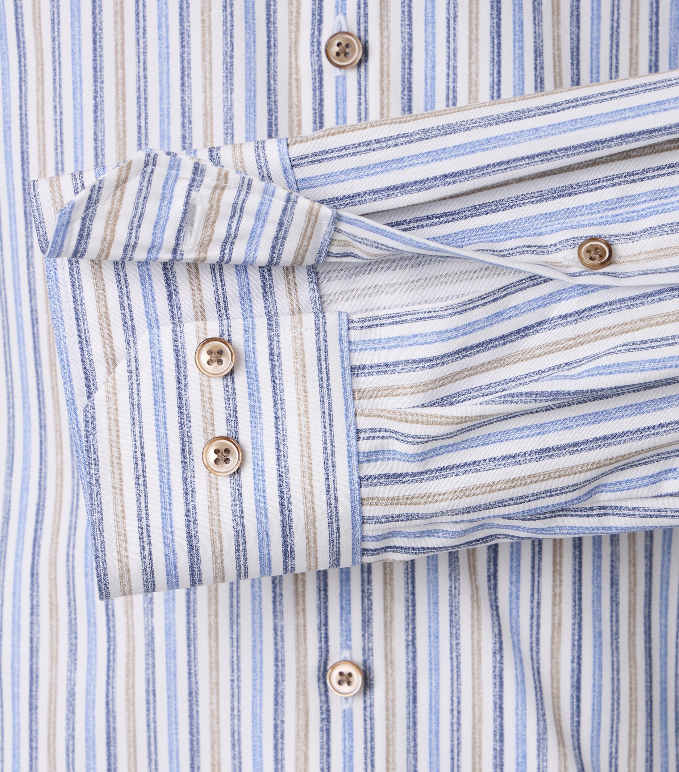VENTI Business Shirt Striped Light Gray 40 3