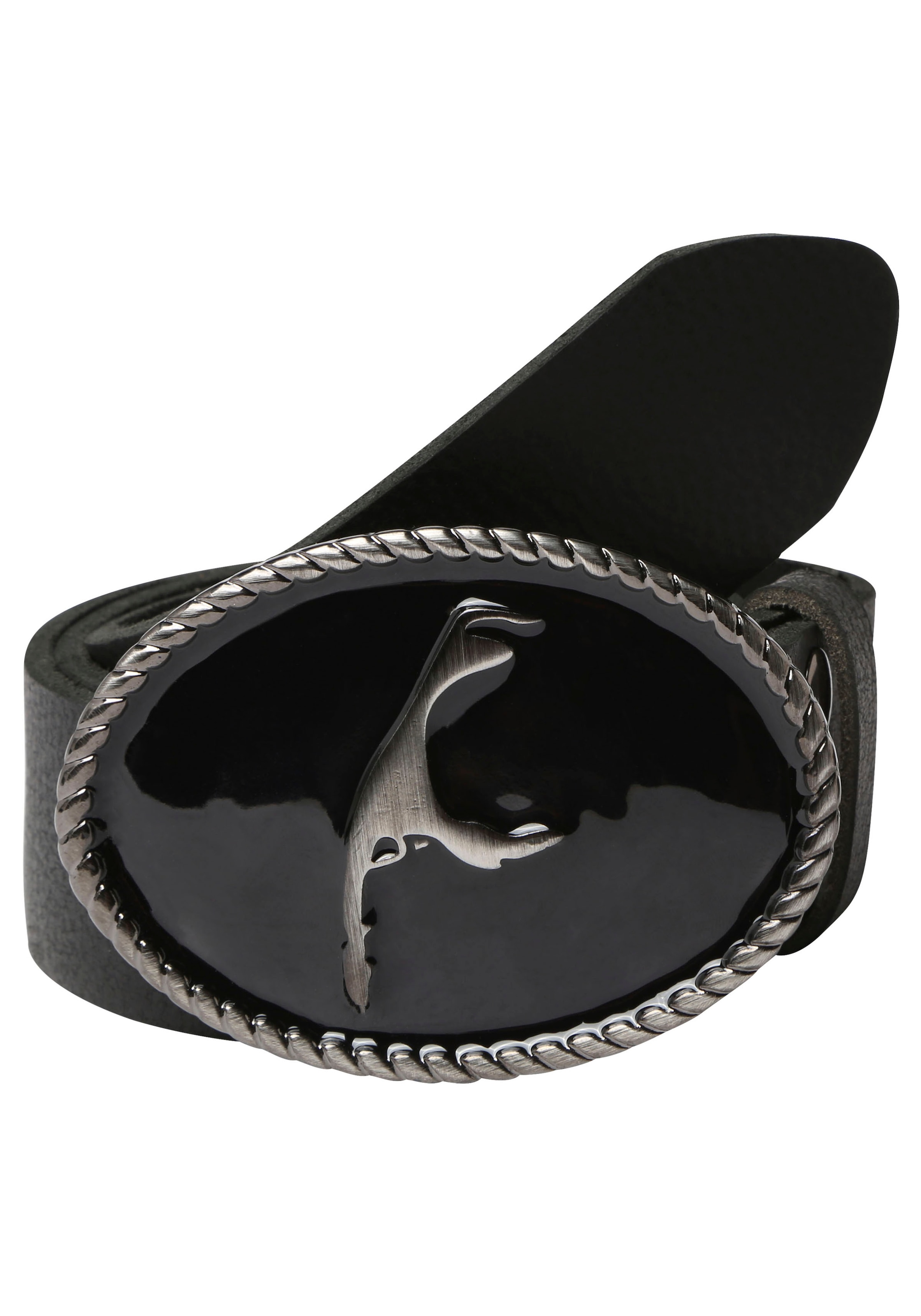 Rettungsring Gürtel Ledergürtel mit austauschbarer Schließe "Sylt Schwarz" günstig online kaufen