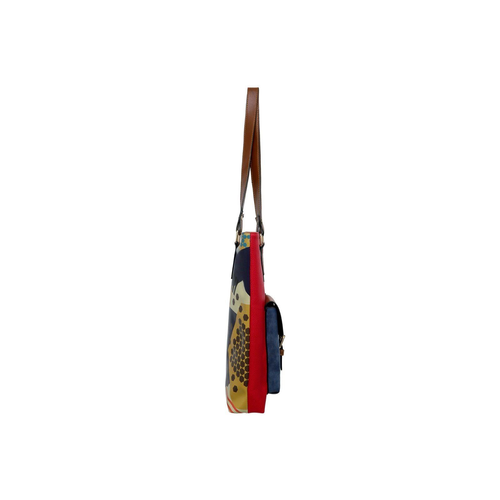 DOGO Umhängetasche »Damen Multi Pocket Bag Bring Your Colours to Life Vegan Damen Ha«, Vegan