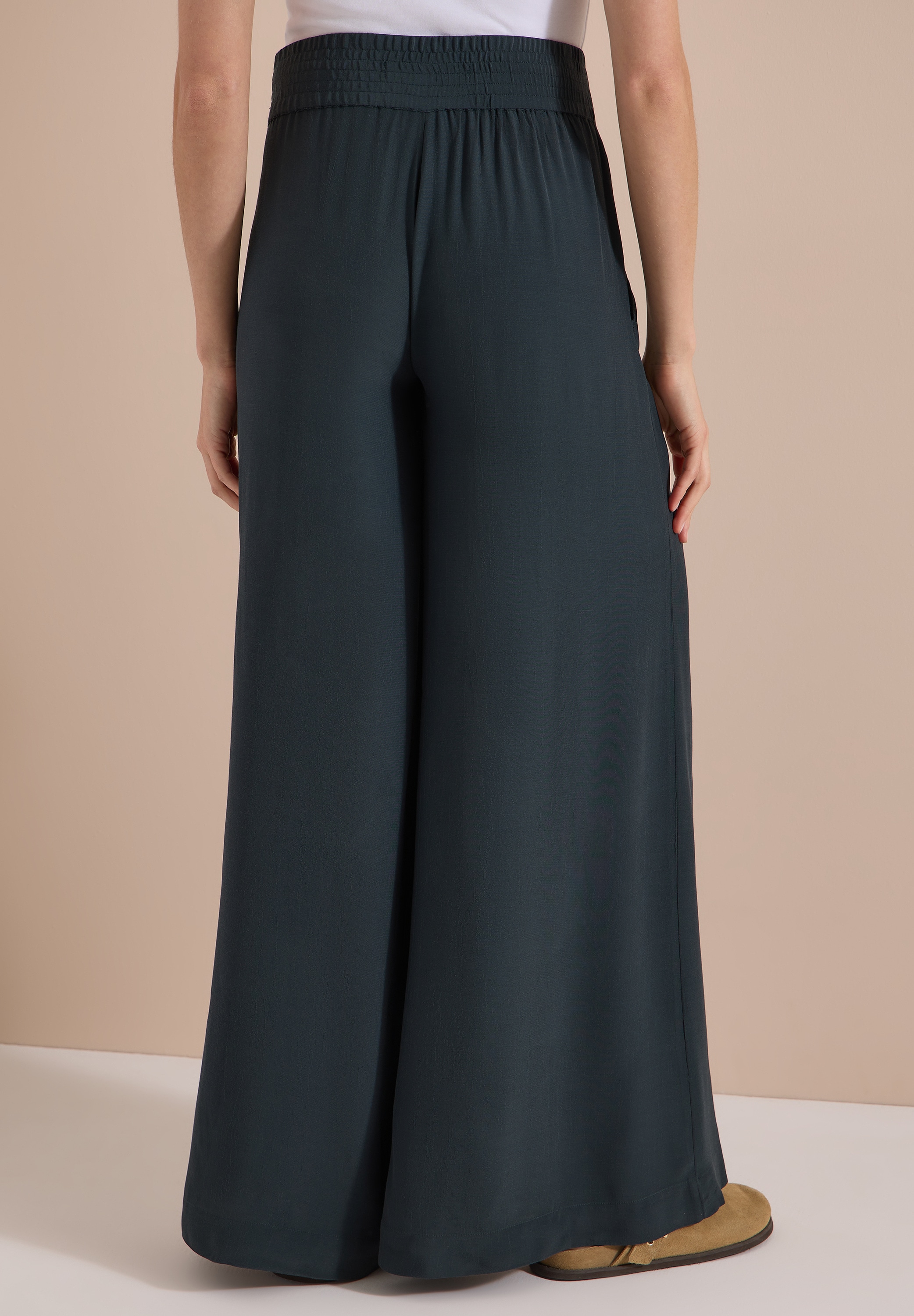 Cecil Stoffhose  Loose Fit, Viskose, feine Struktur