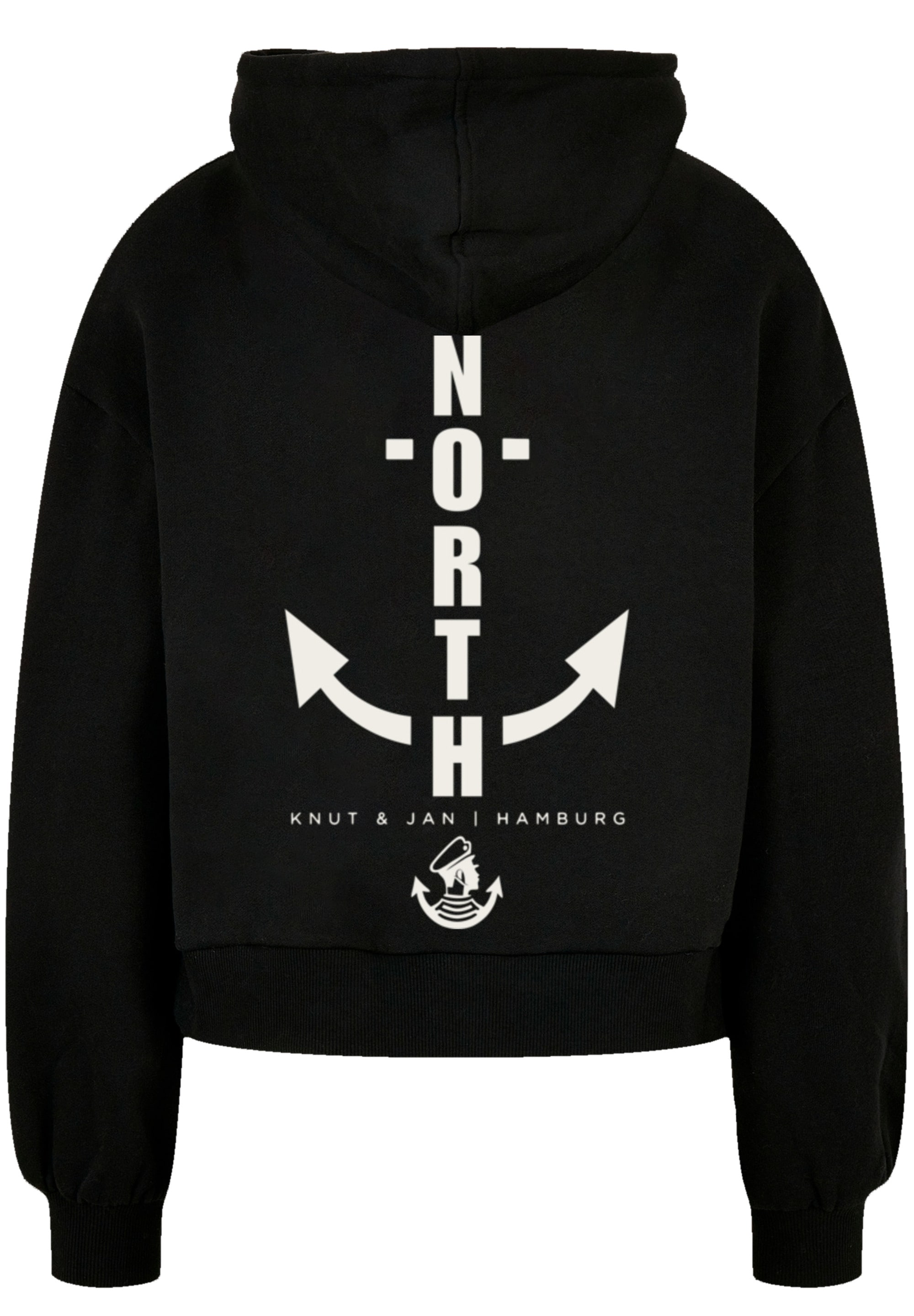 F4NT4STIC Kapuzenpullover »North Anchor with Ladies Organic Oversized Hoody«, Print