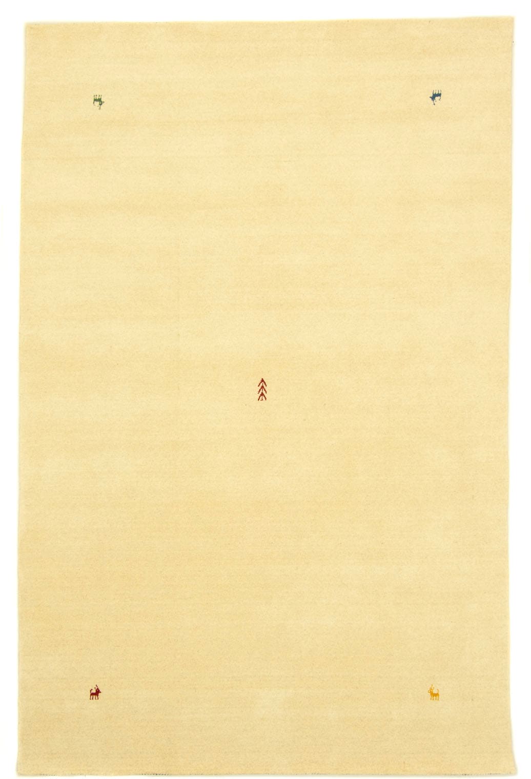 morgenland Wollteppich »Gabbeh Teppich - Indus »Deluxe« Rechteckig«, rechteckig, 1,5 mm Höhe, Sehr weicher Flor
