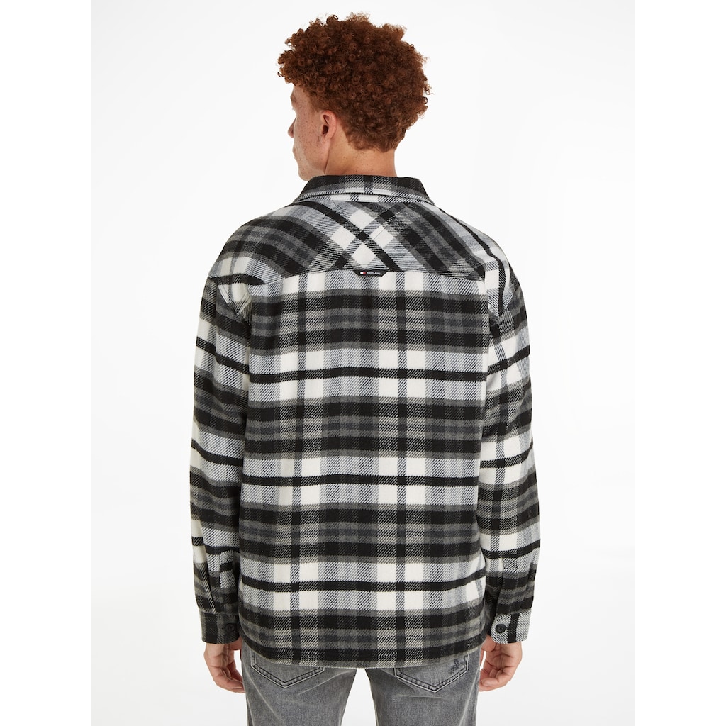 Tommy Jeans Plus Fleecehemd »TJM FLEECE LINED CHECK SHIRT EXT«