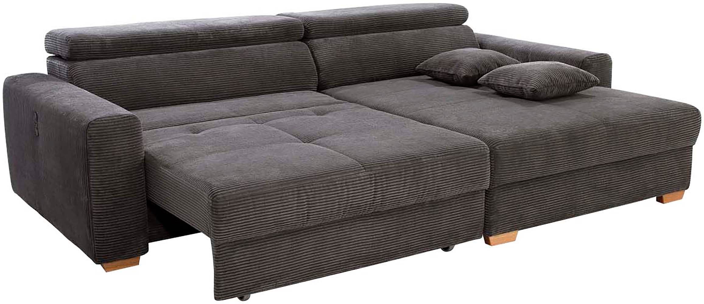 Jockenhöfer Gruppe Ecksofa »Slider, L-Form, 140kg Belastbarkeit«, elektromotorische Sitztiefenverstellung,USB-Ladeports,mit Kopfstützen
