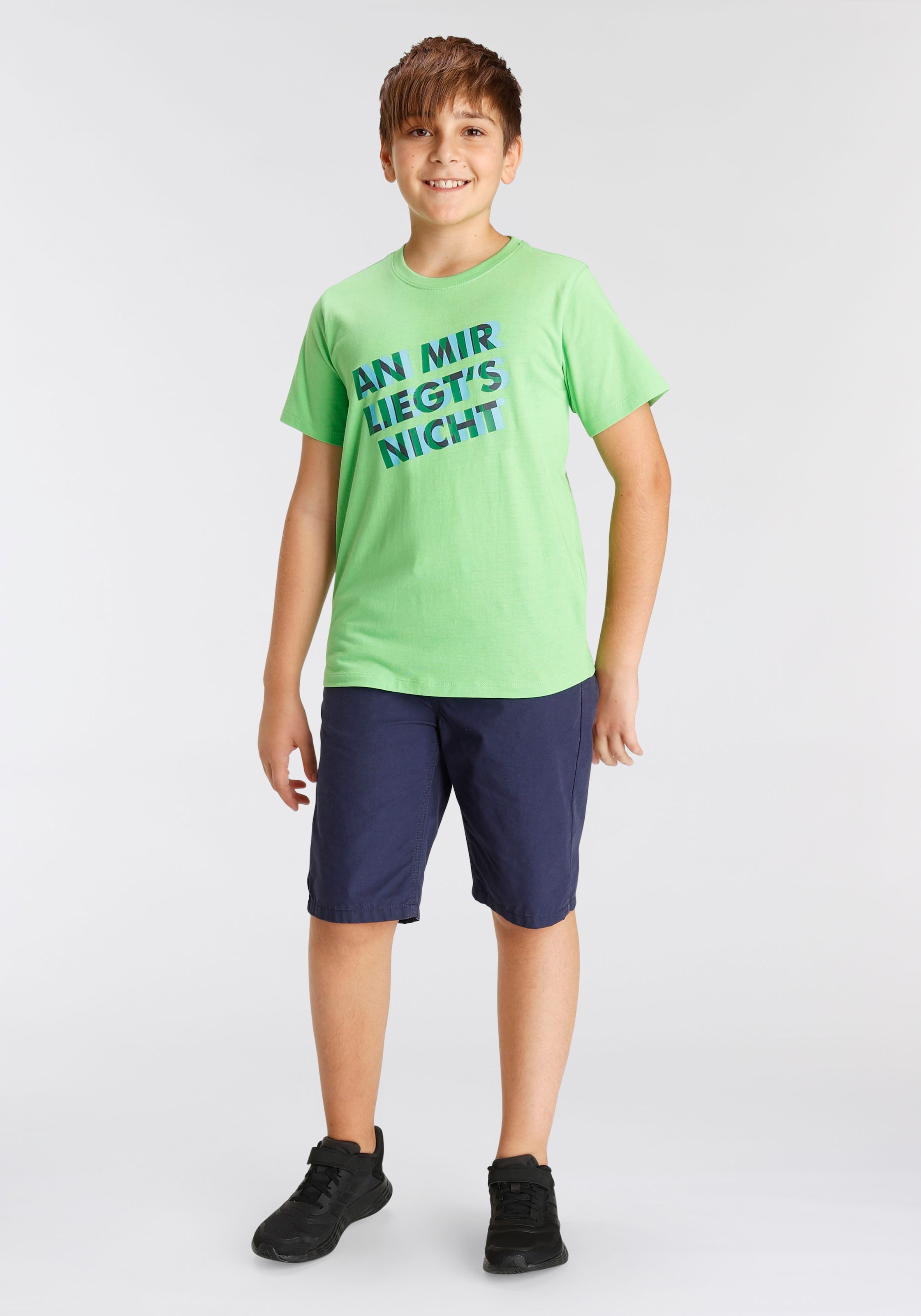 BAUR LIEGT´S Spruch »AN online MIR NICHT«, kaufen T-Shirt KIDSWORLD |