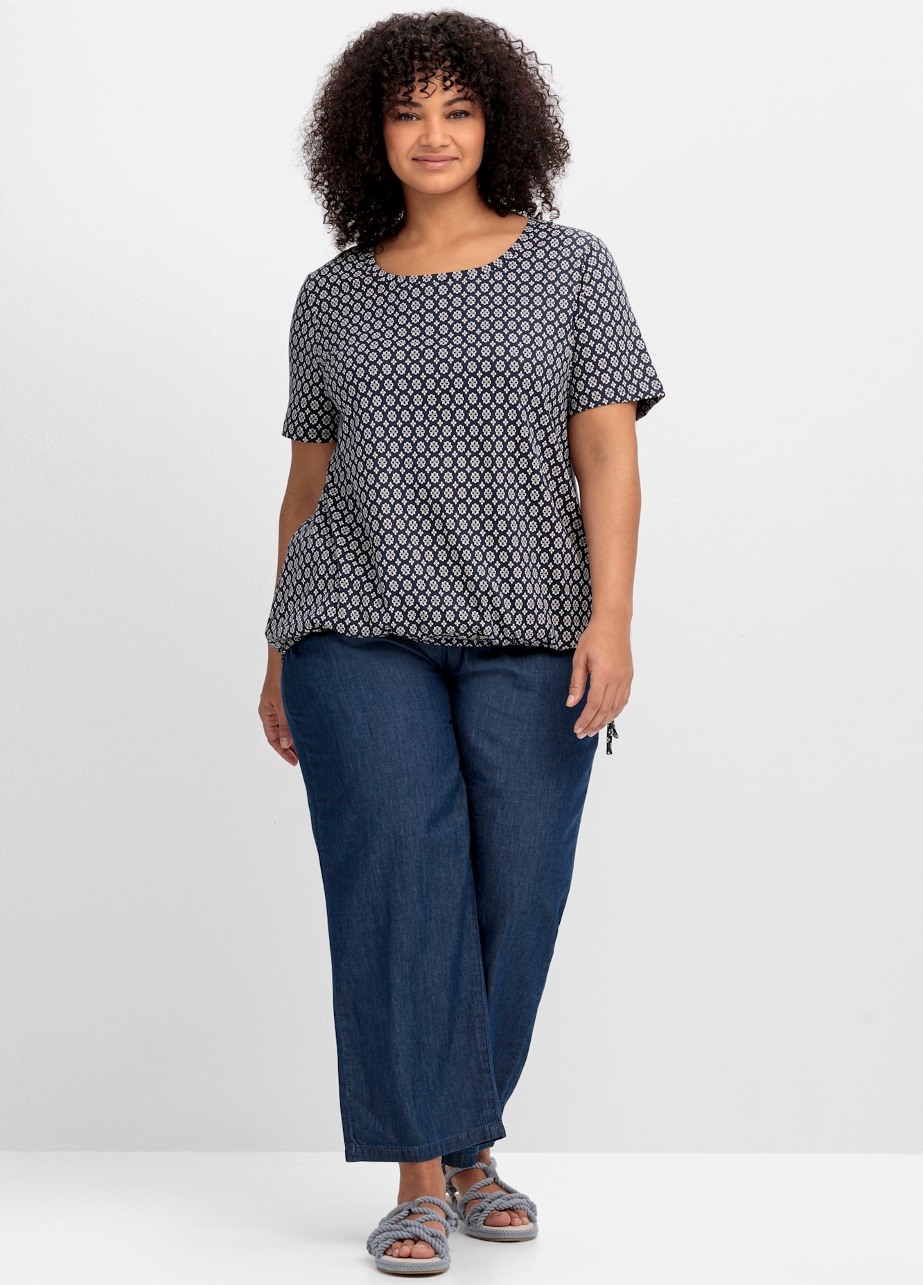 Sheego Kurzarmshirt "T-Shirt", 1 Stk. günstig online kaufen