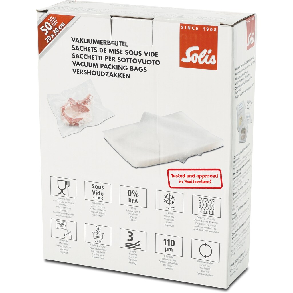 SOLIS OF SWITZERLAND Vakuumierer »VAC Premium 922.21«, Rollenbreite 30 cm