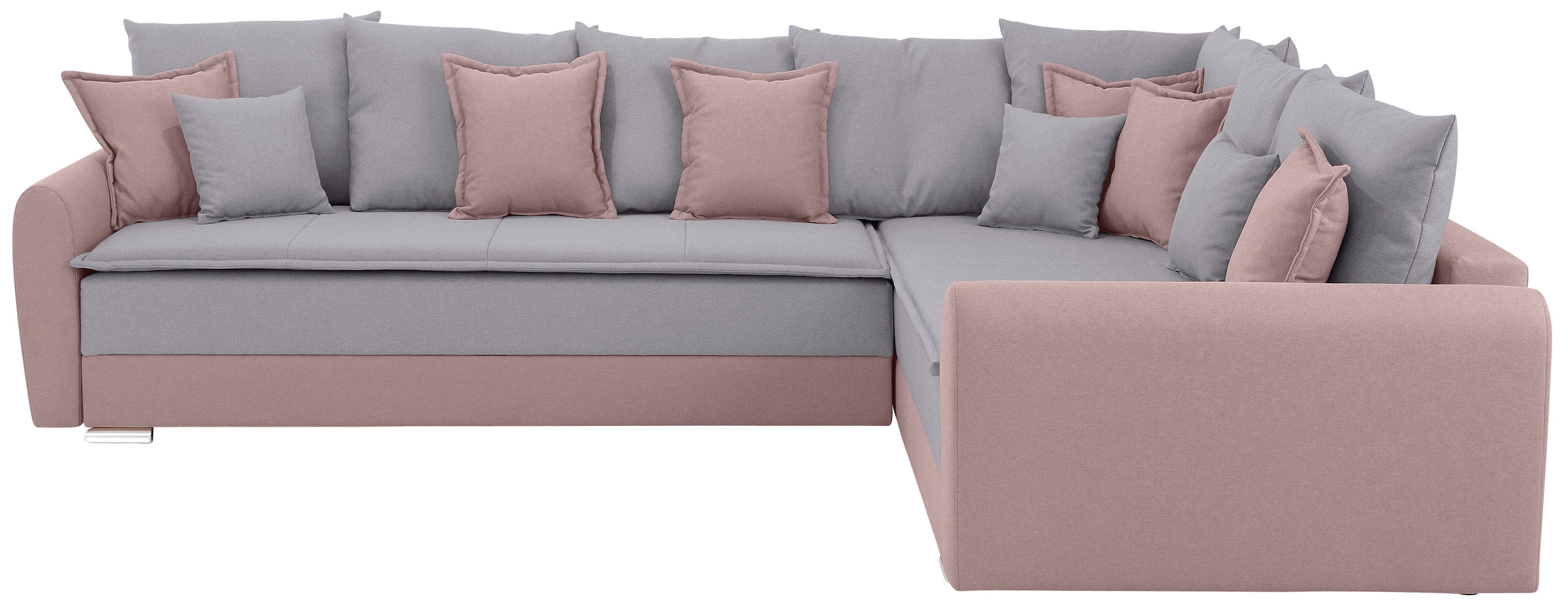 Home affaire Ecksofa »Fernando L-Form«, mit Boxspring: Dauerschlaffunktion durch Drehen und Zusammenschieben