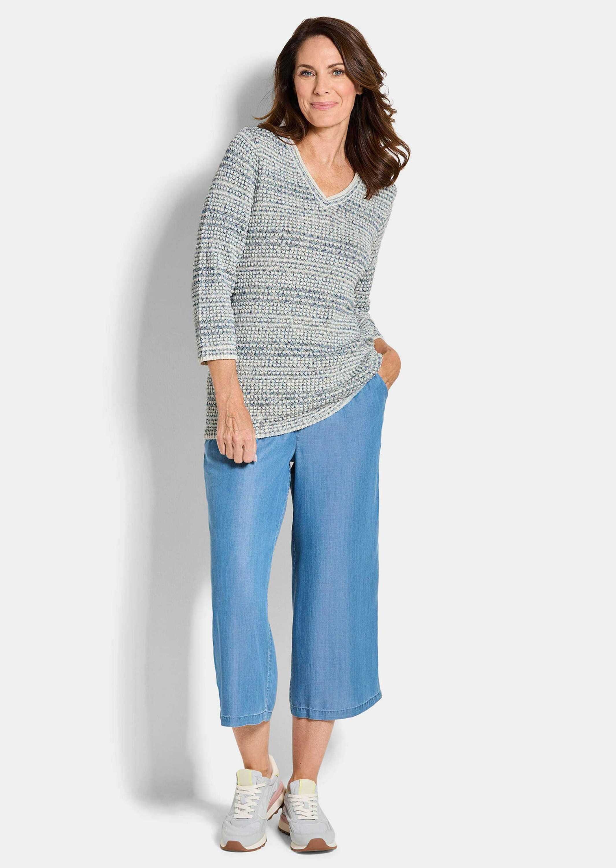 GOLDNER Rundhalspullover "Strukturpullover mit 3D-Effekt" Faszinierende 3D- günstig online kaufen