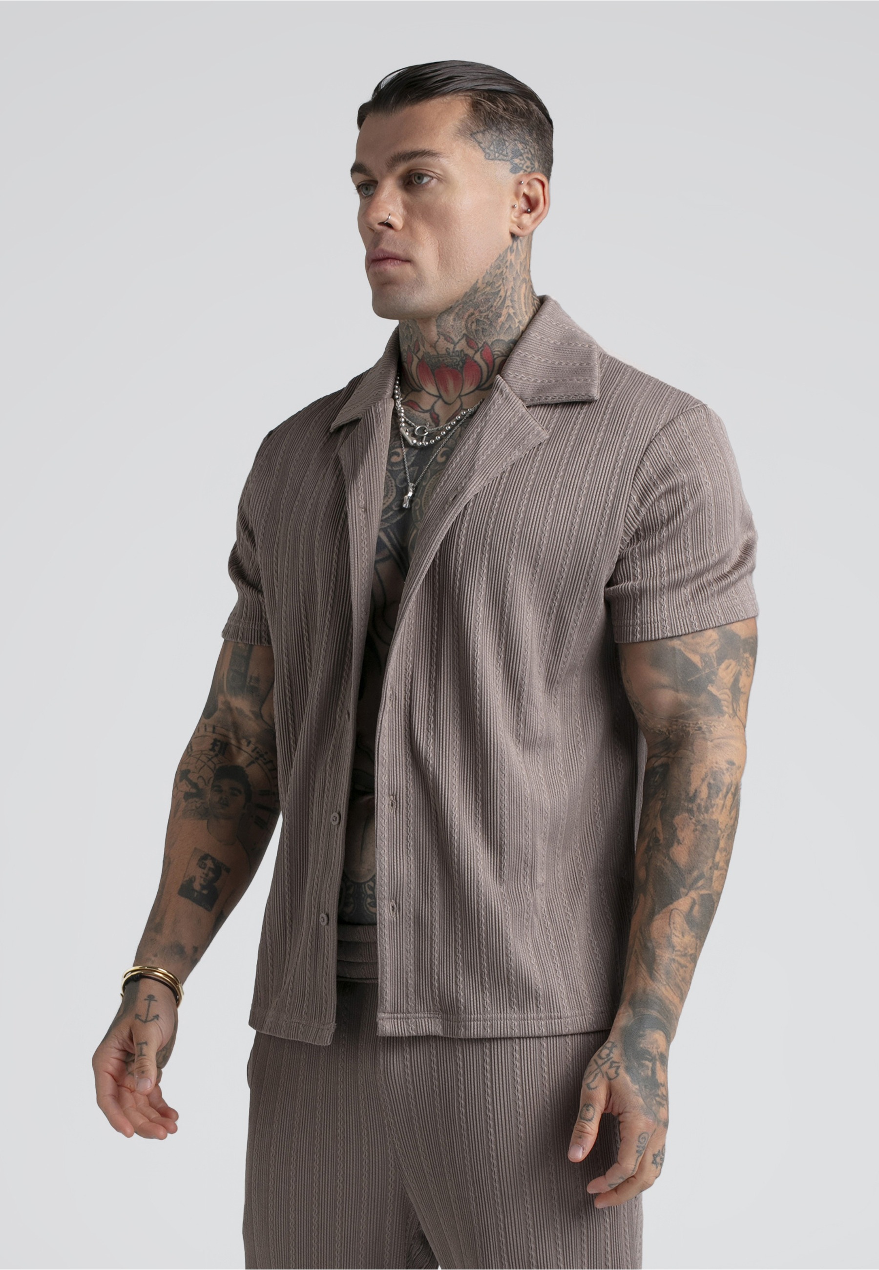 Siksilk Kurzarmhemd »SikSilk Textured Shirt« 1