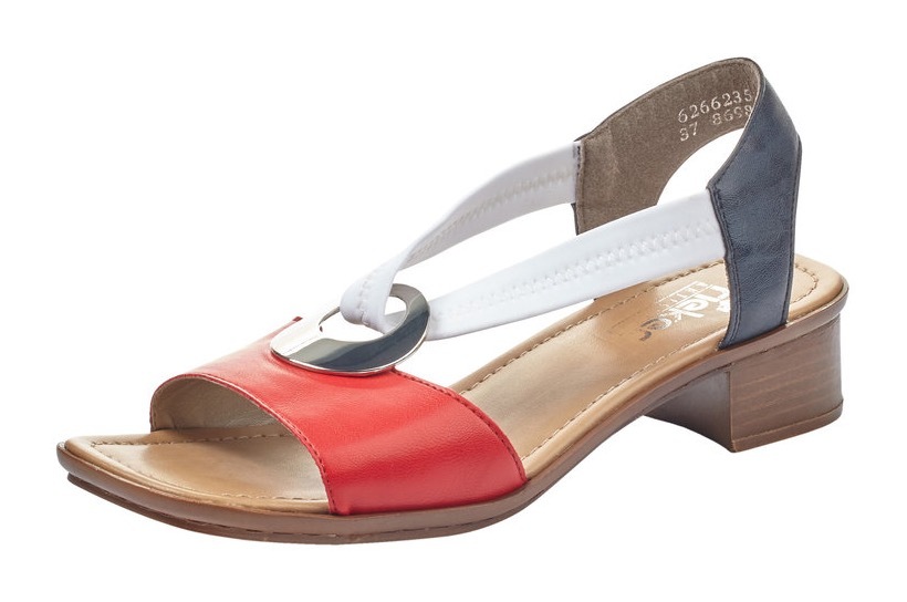 Rieker Sandalette, Sommerschuh, Sandale, Blockabsatz, mit Stretchband günstig online kaufen